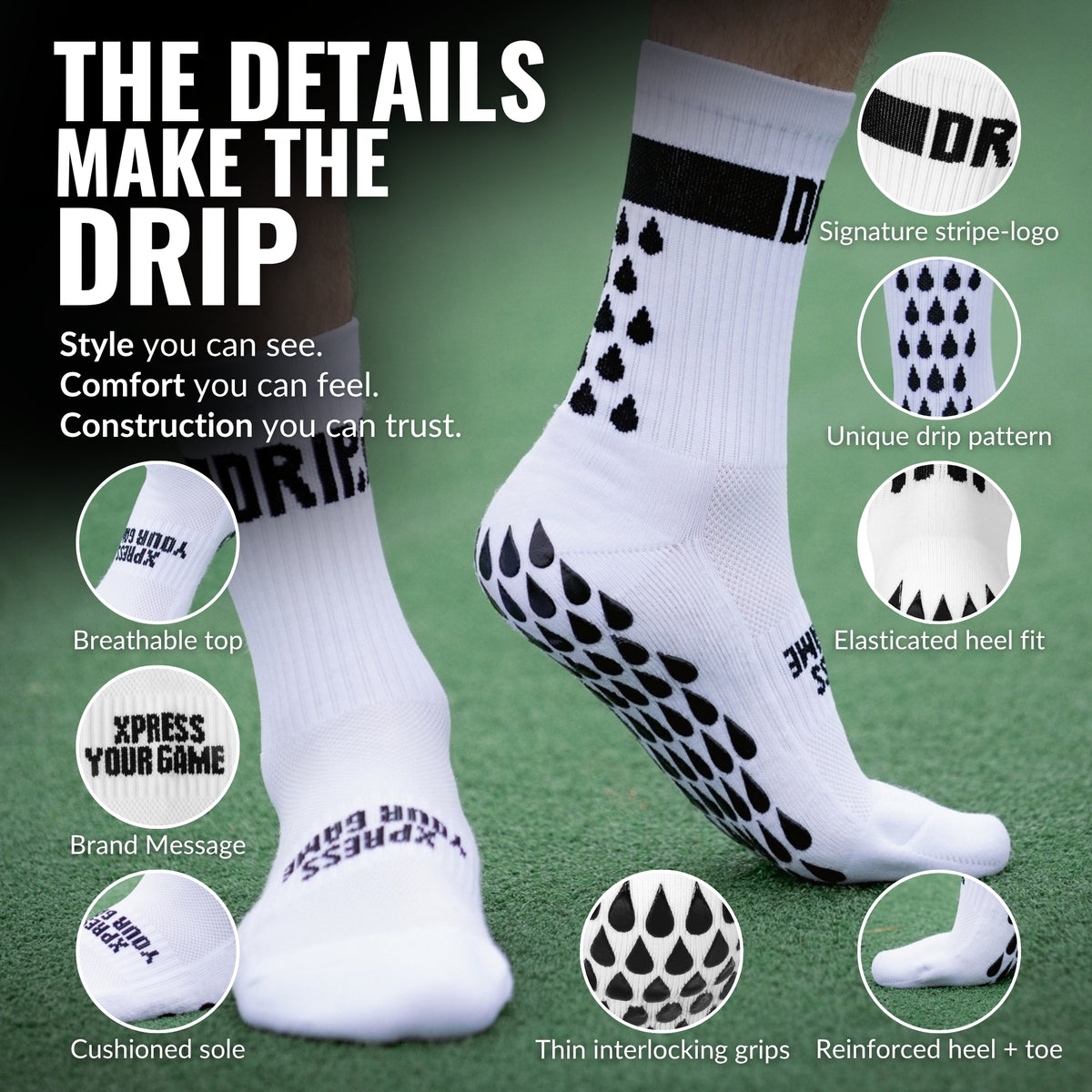 Grip Socks | 13 colours | 6 Sizes