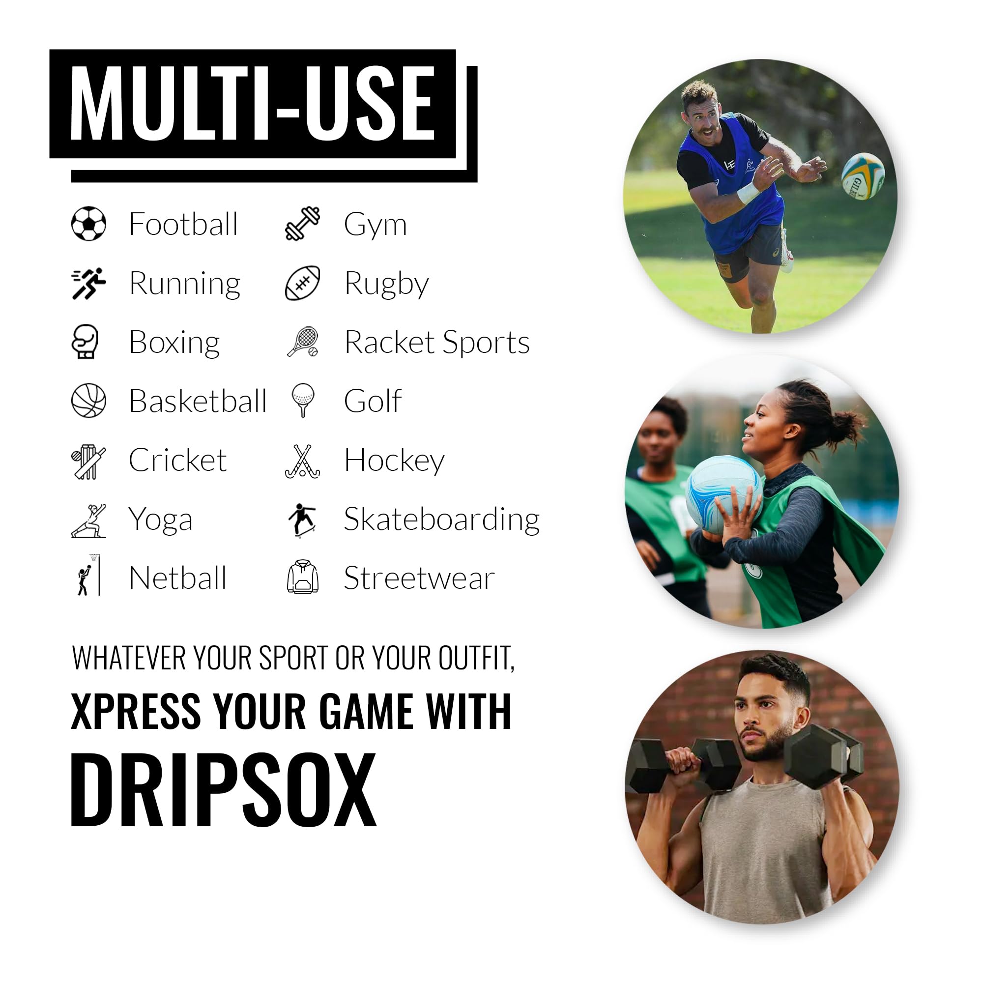 Grip Socks | 4 colours | 6 Sizes