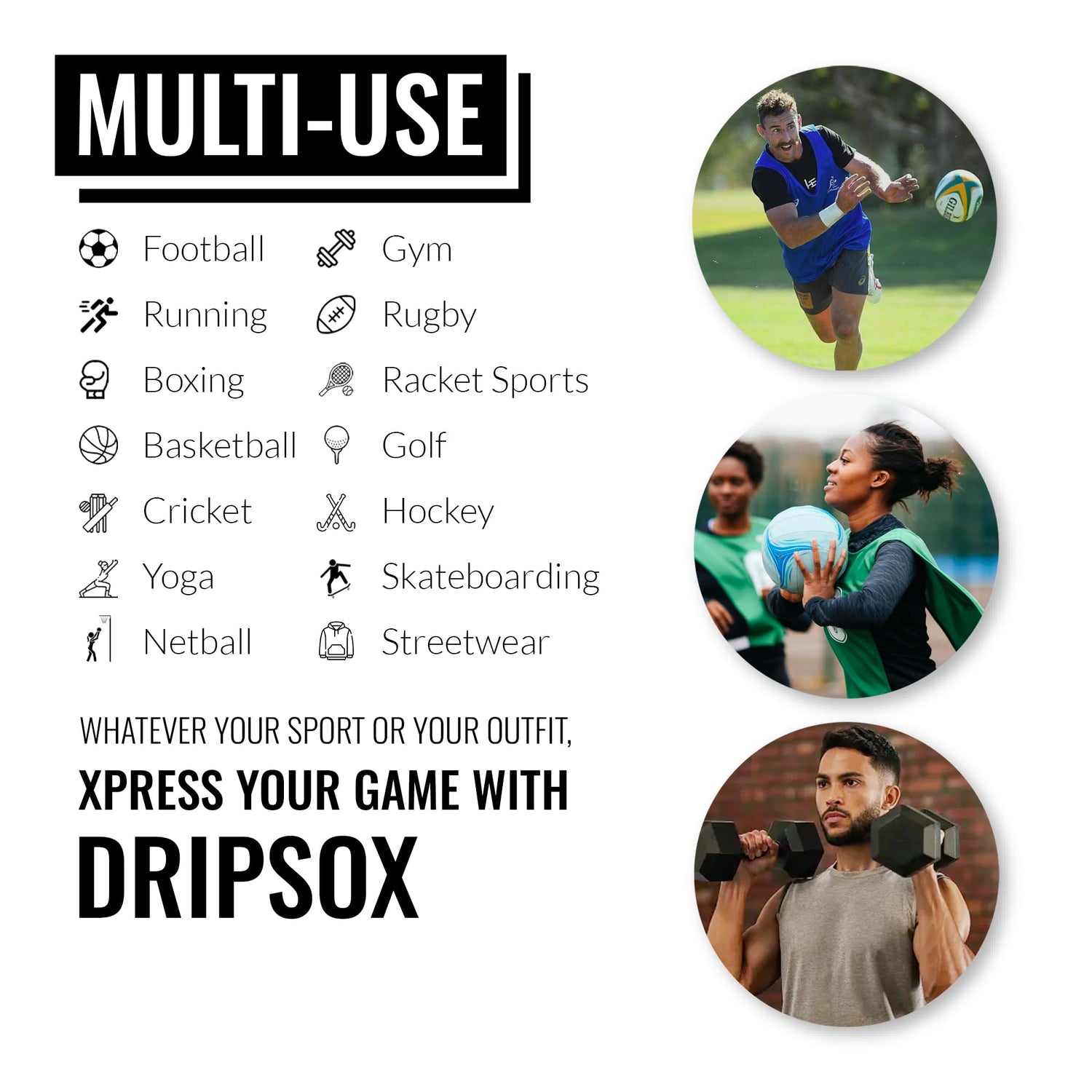 Grip Socks | 4 colours | 6 Sizes