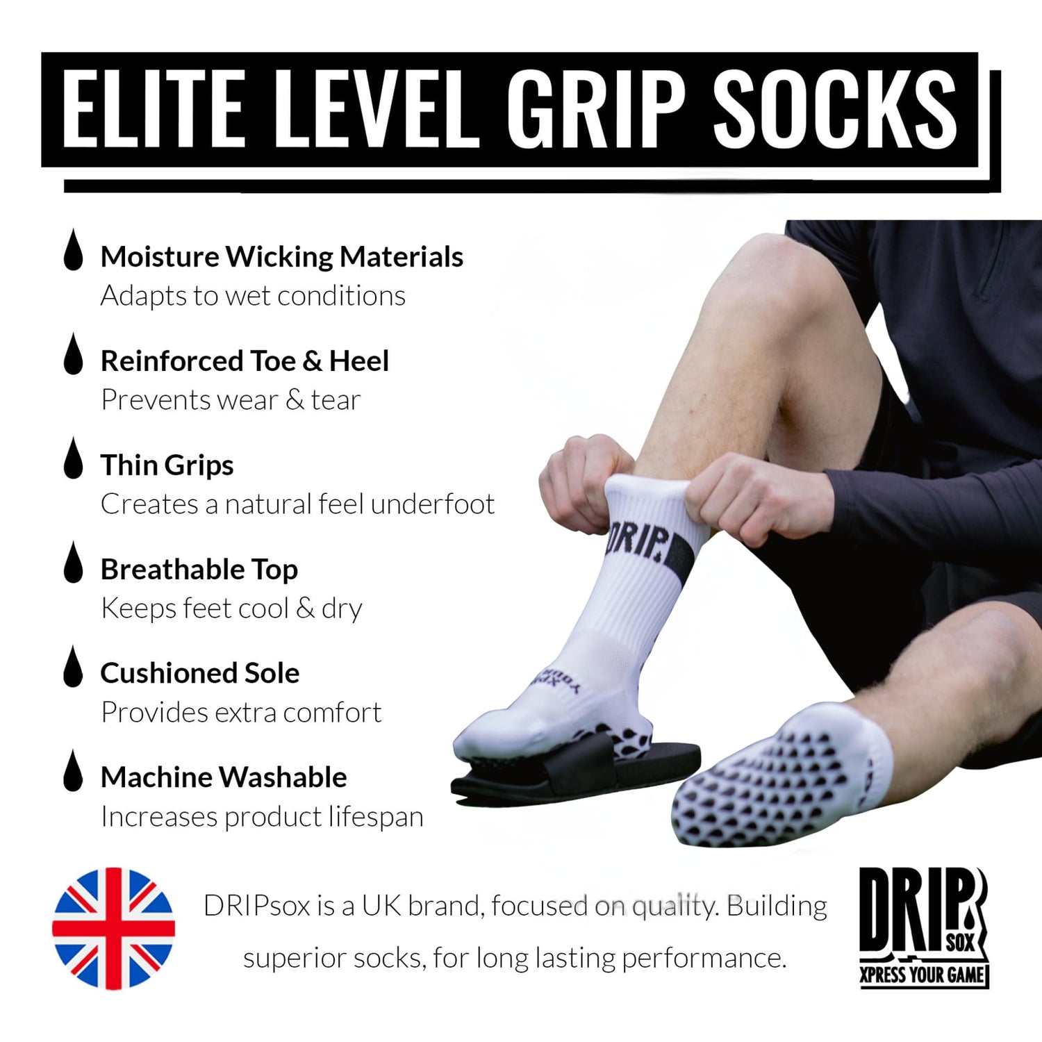Grip Socks | 4 colours | 6 Sizes