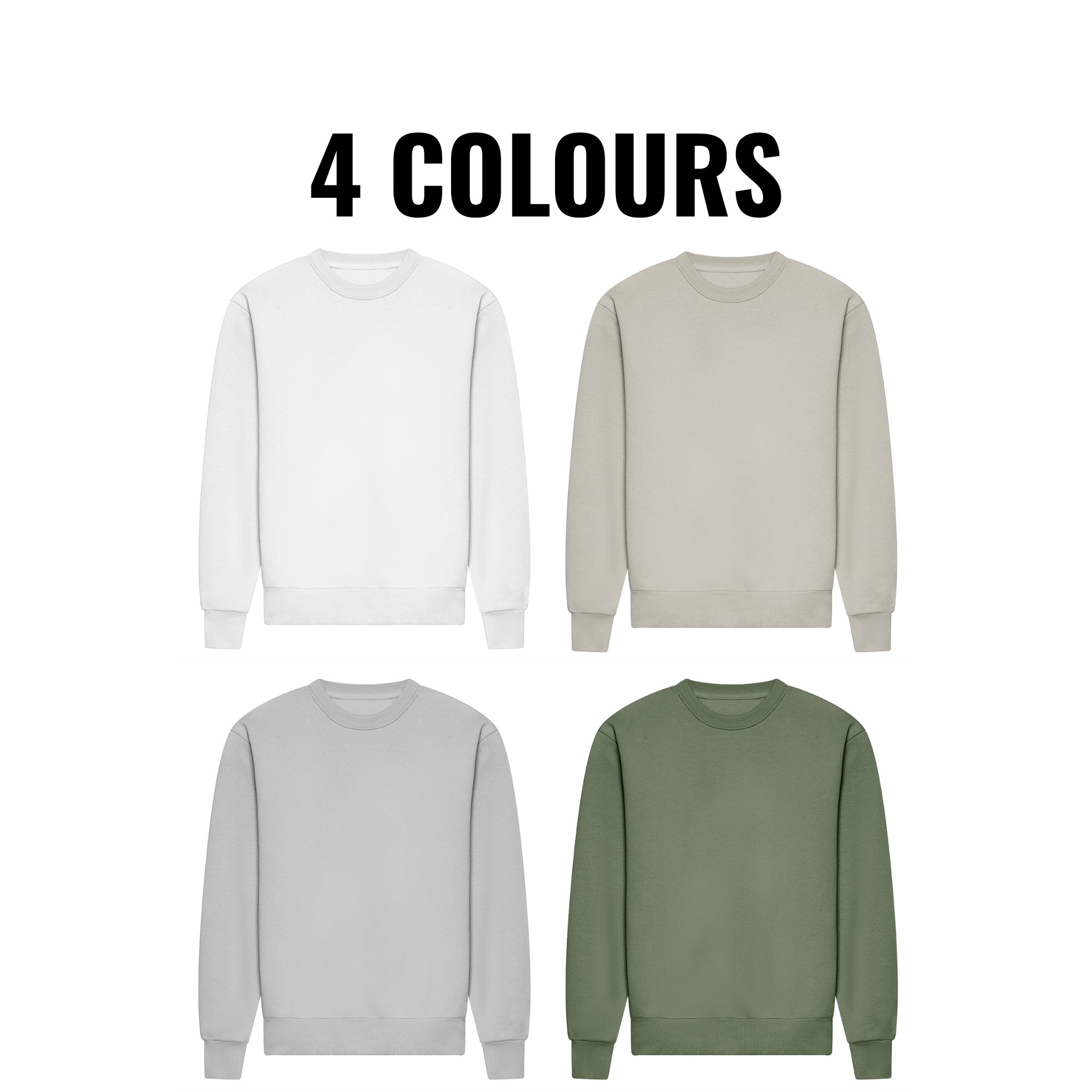 Icon Sweatshirt | 4 Colours | Relaxed Boxy Fit | Heavyweight