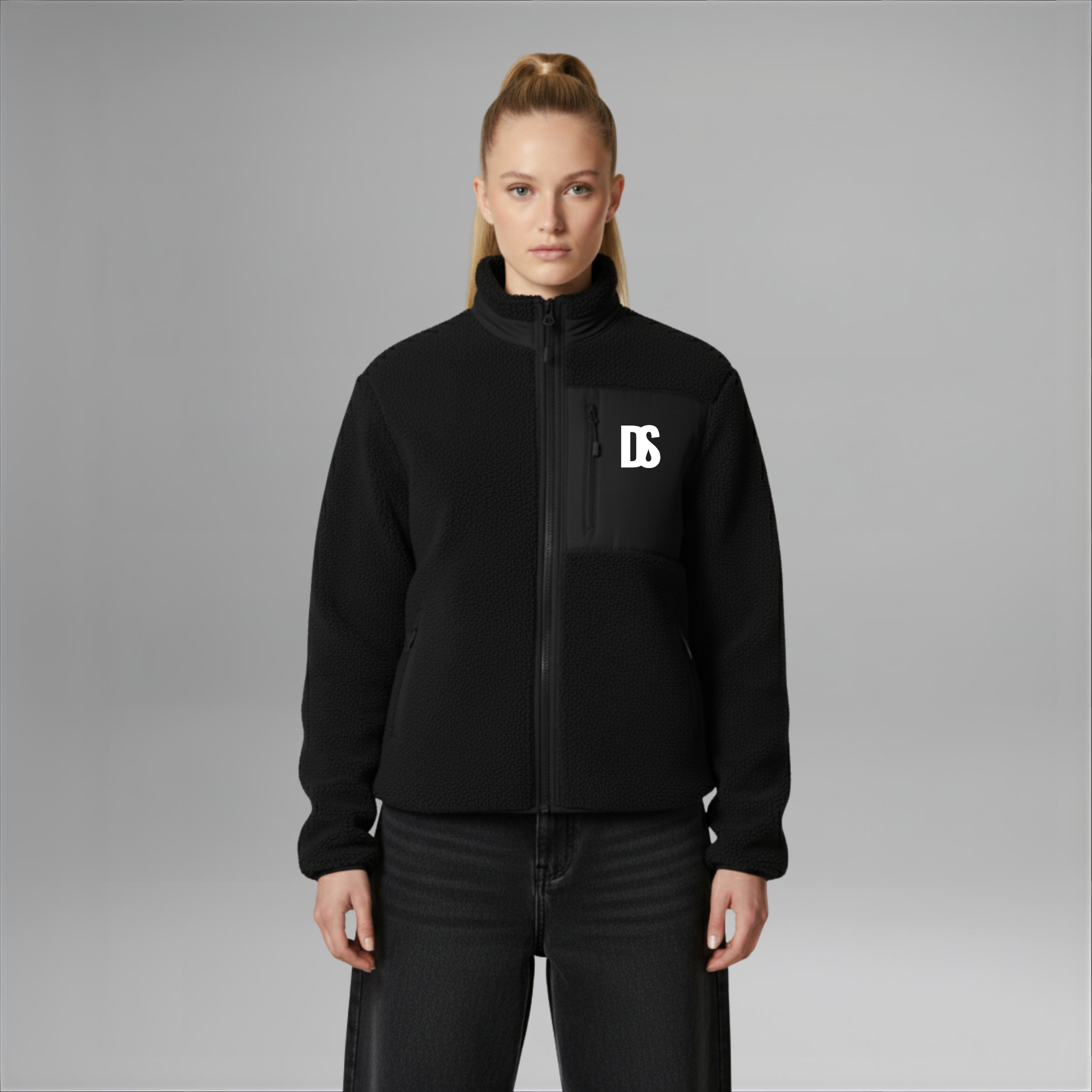 DS Initials Sherpa Fleece Jacket | 4 Colours | Relaxed Fit