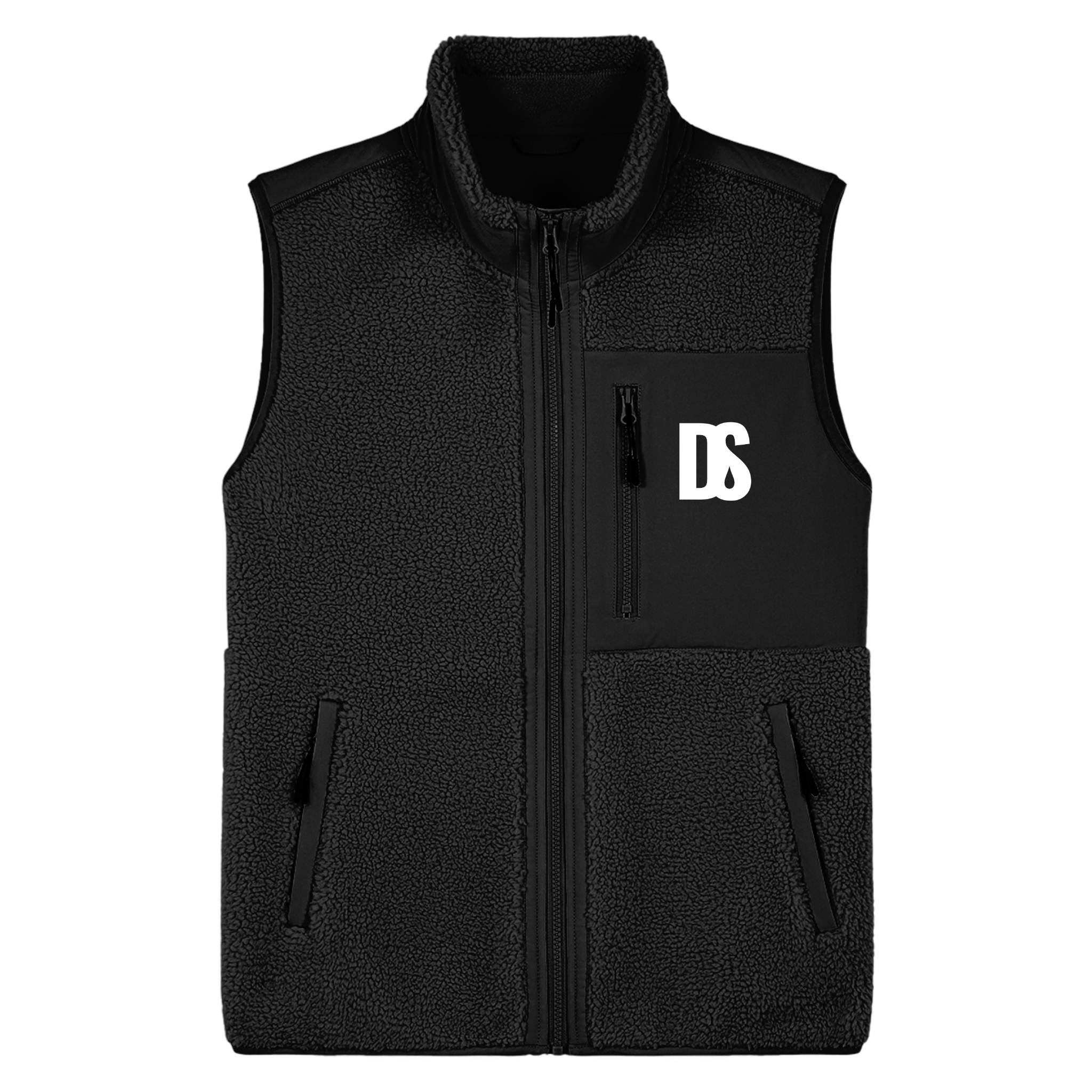 DS Initials Sherpa Fleece Gilet | 4 Colours | Relaxed Fit