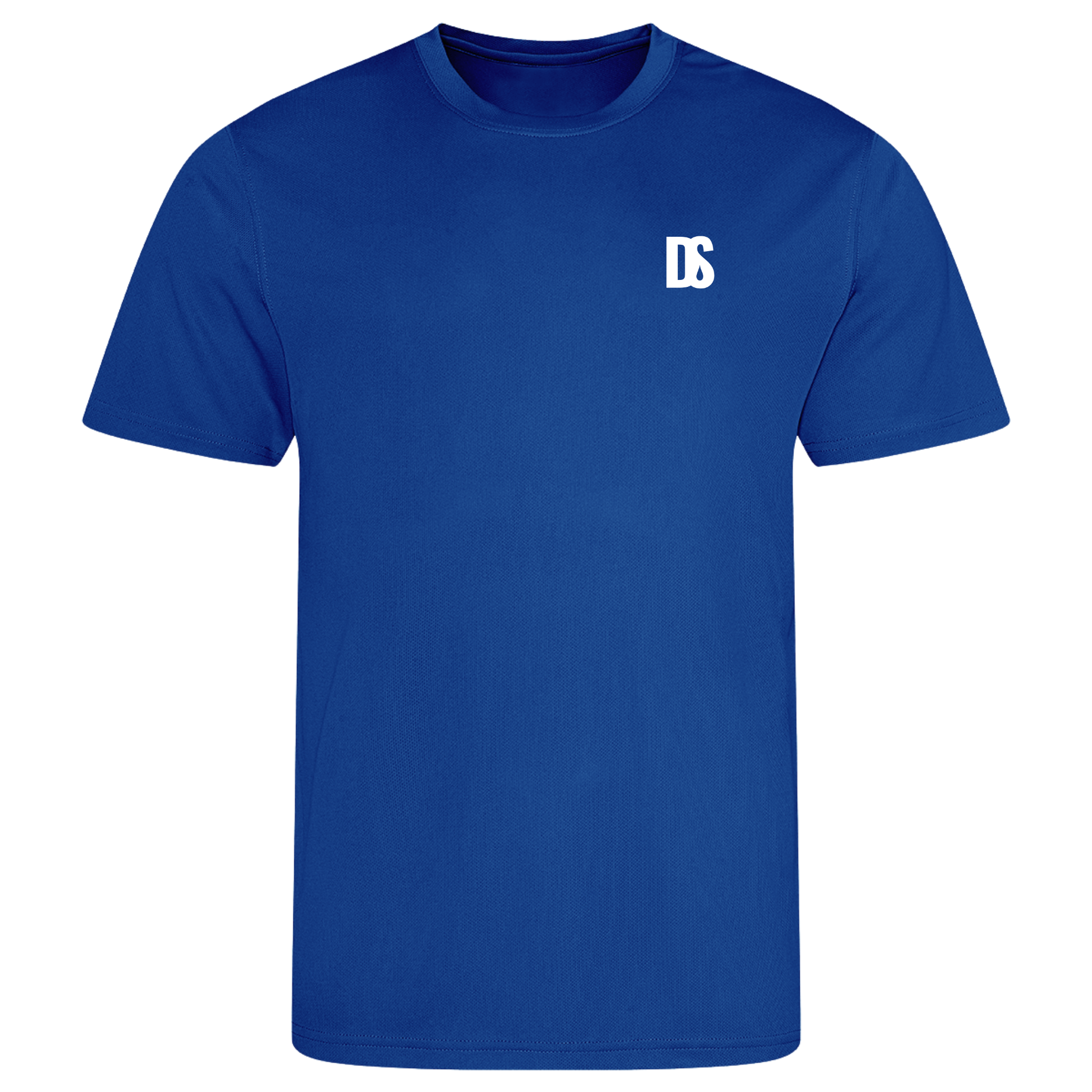 DS Initials Sports T-Shirt | Relaxed Fit | 14 Colours | Light Weight | White Design
