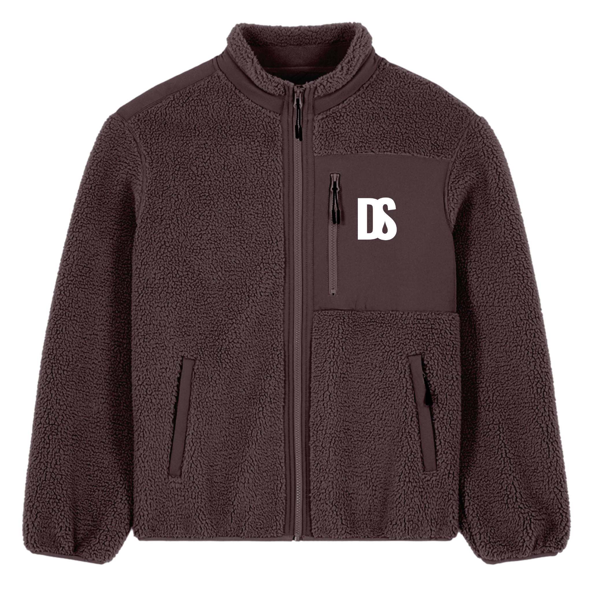 DS Initials Sherpa Fleece Jacket | 4 Colours | Relaxed Fit