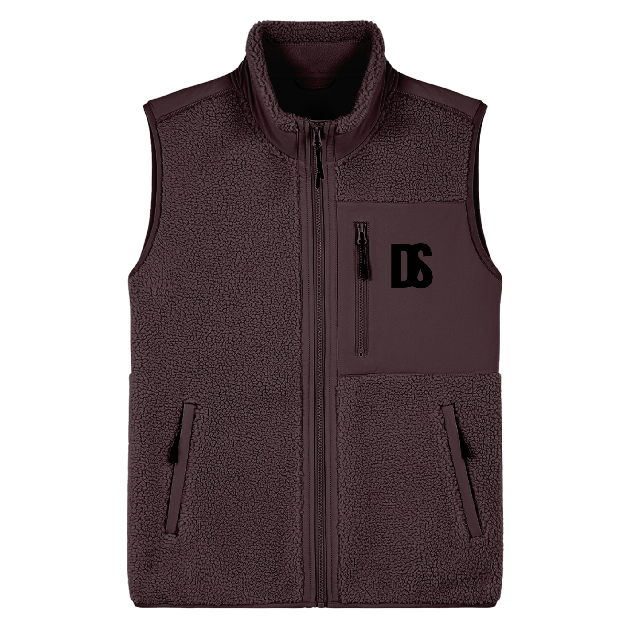 DS Initials Sherpa Fleece Gilet | 3 Colours | Relaxed Fit