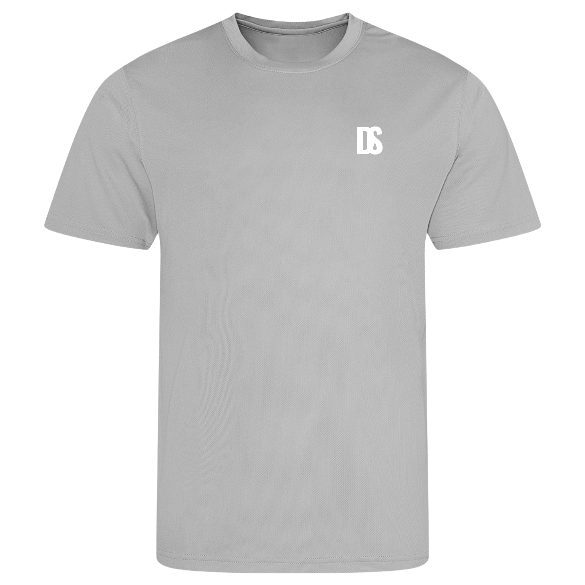 DS Initials Sports T-Shirt | Relaxed Fit | 14 Colours | Light Weight | White Design