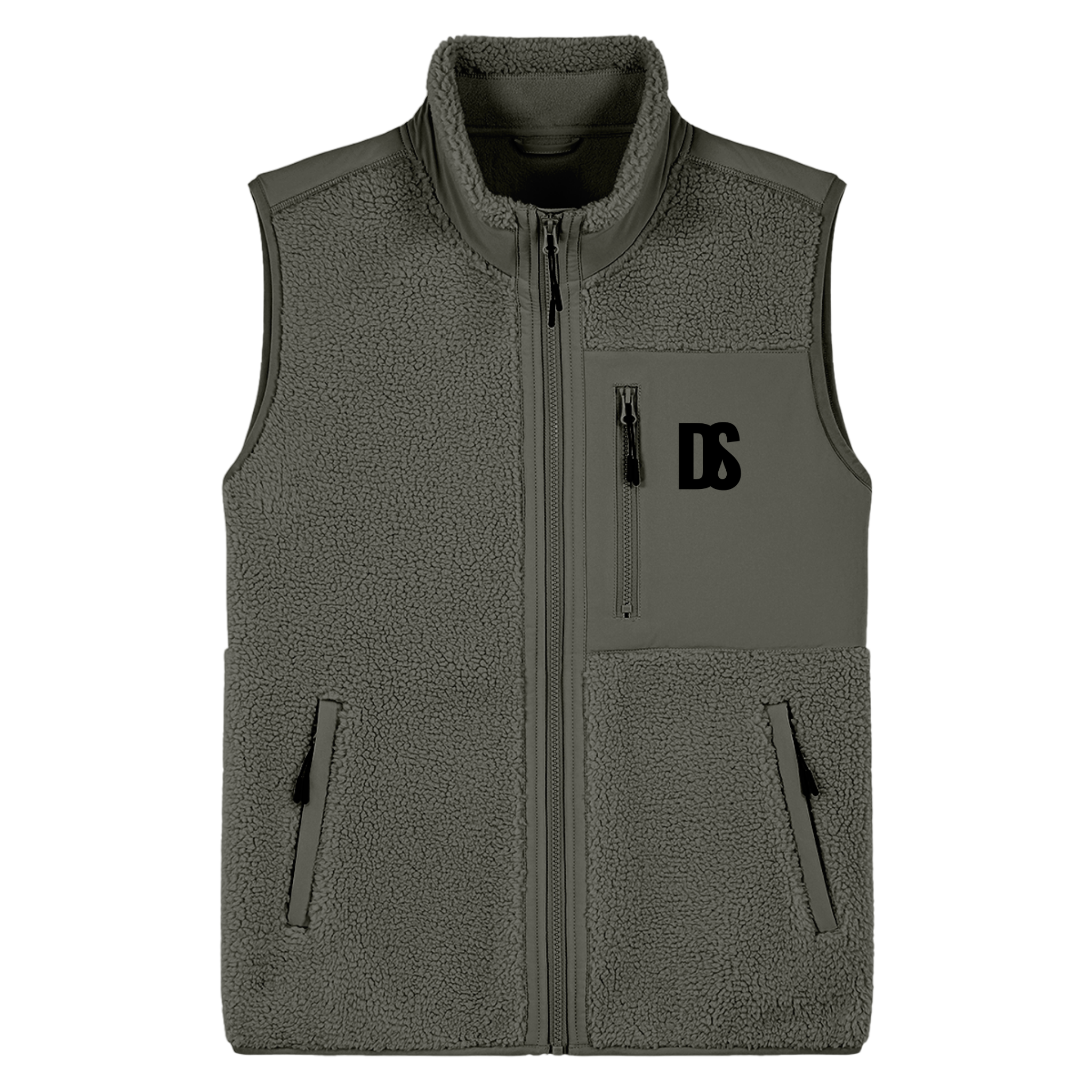 DS Initials Sherpa Fleece Gilet | 3 Colours | Relaxed Fit