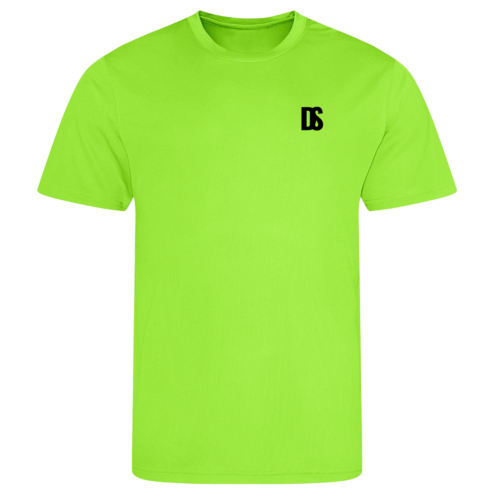 DS Initials Sports T-Shirt | Relaxed Fit | 4 Colours | Light Weight | Black Design