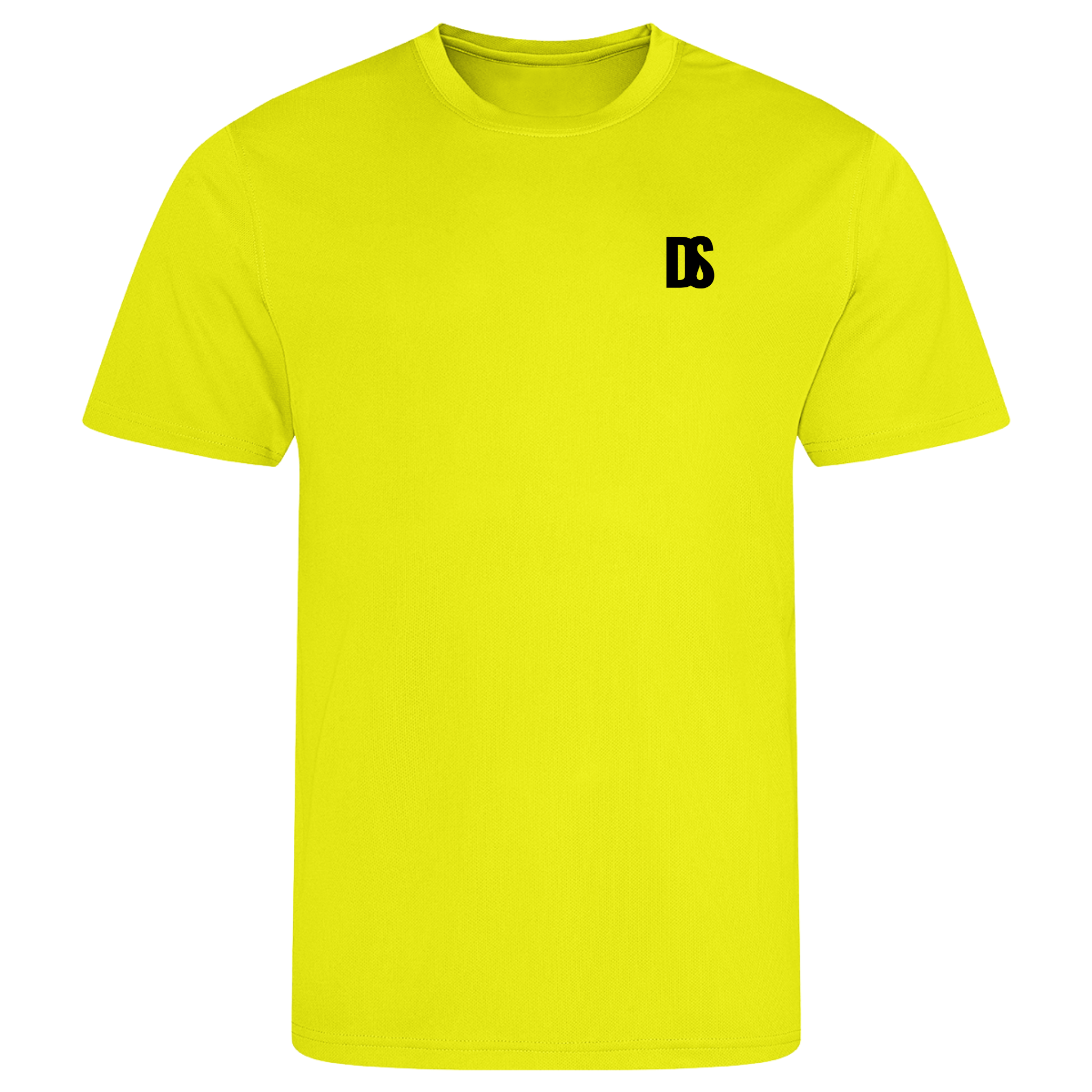 DS Initials Sports T-Shirt | Relaxed Fit | 4 Colours | Light Weight | Black Design