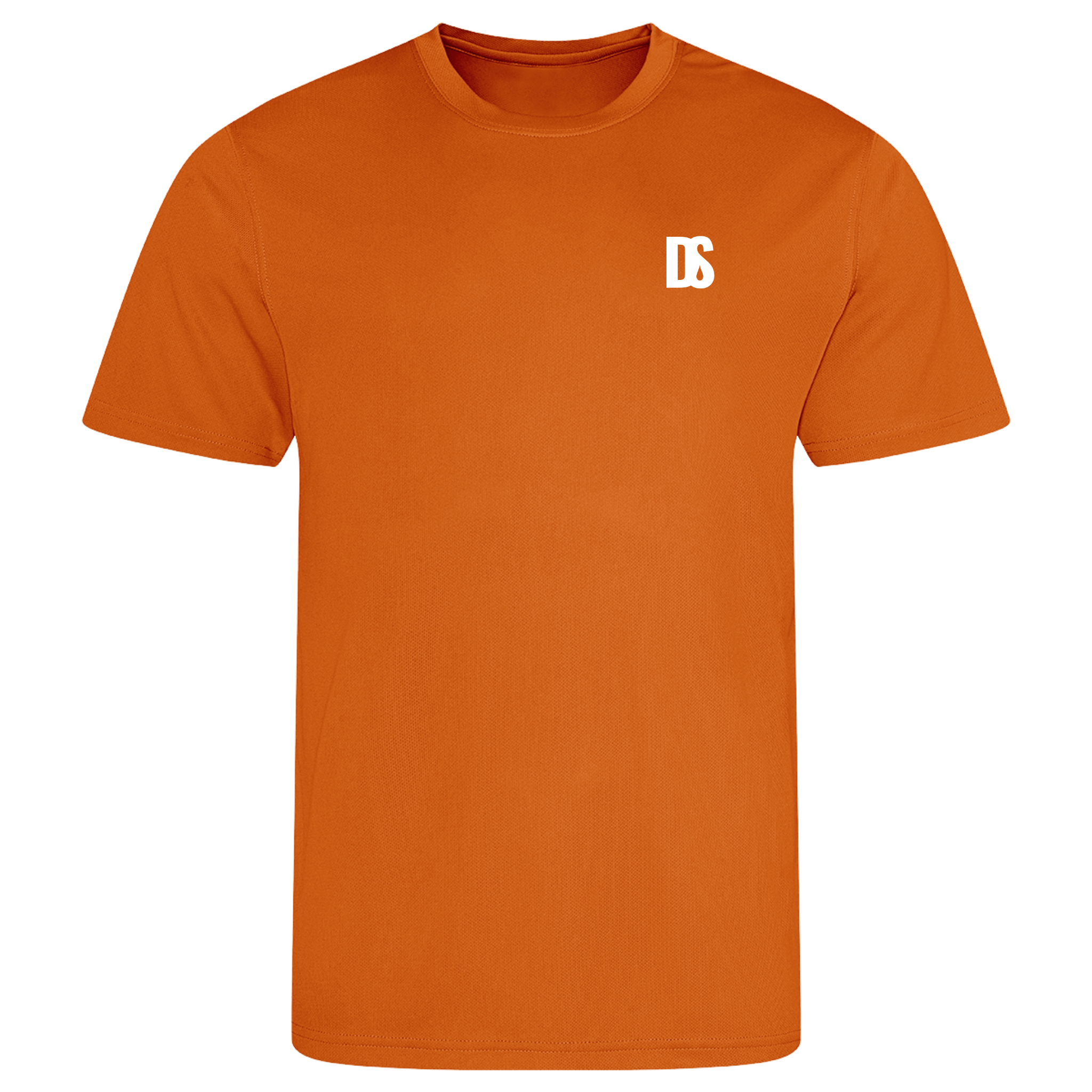 DS Initials Sports T-Shirt | Relaxed Fit | 14 Colours | Light Weight | White Design
