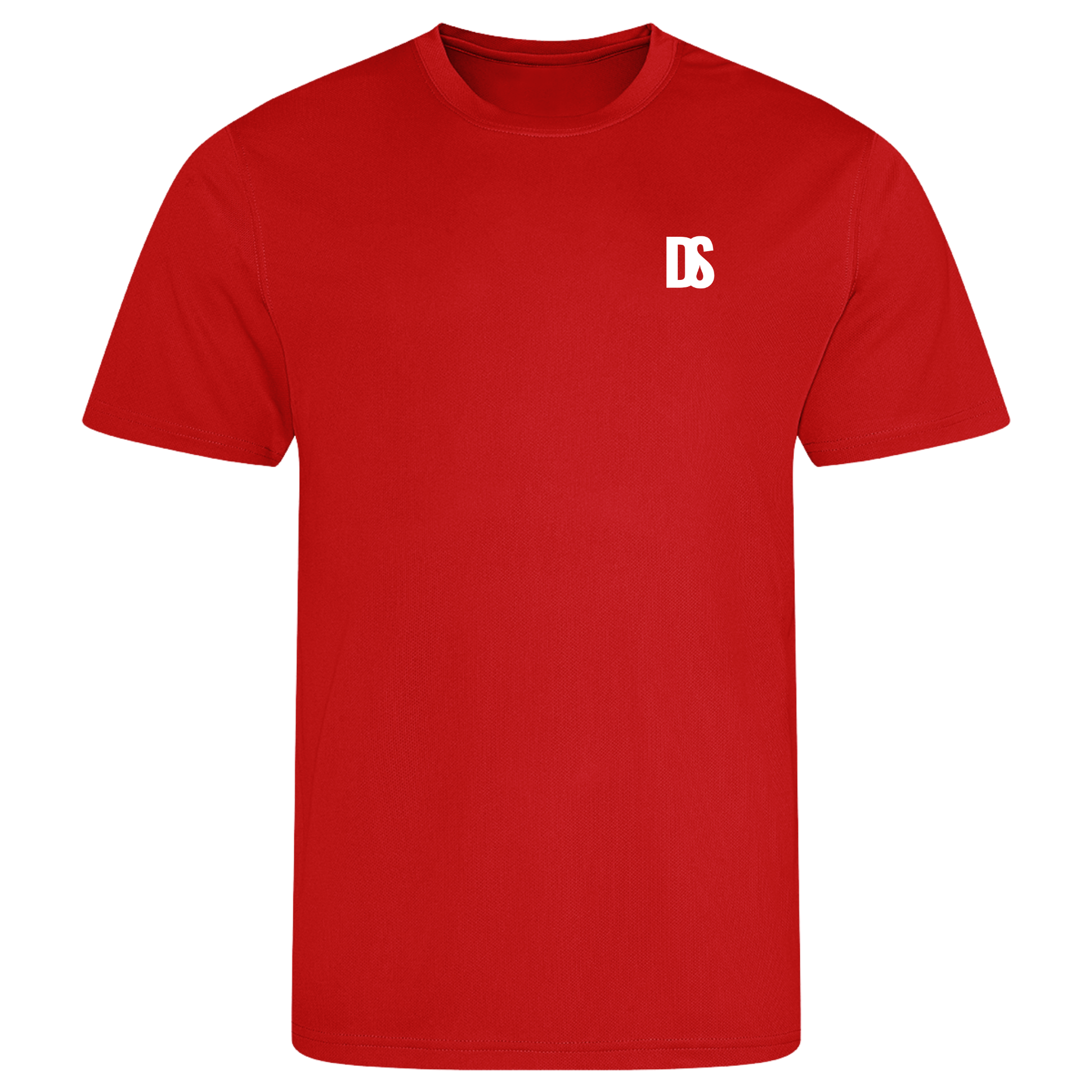 DS Initials Sports T-Shirt | Relaxed Fit | 14 Colours | Light Weight | White Design