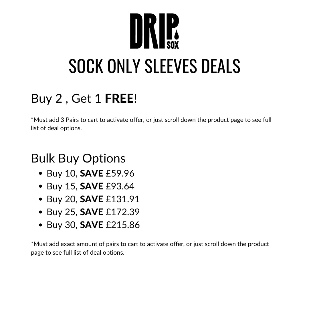 Sock Sleeves | 13 Colours | 3 Sizes