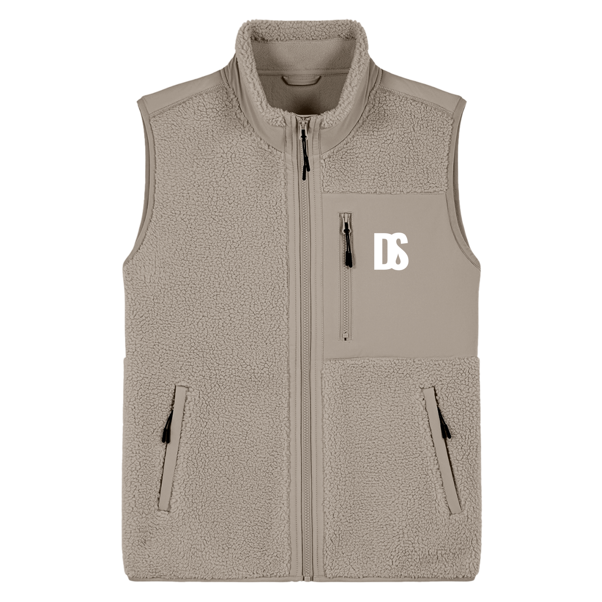 DS Initials Sherpa Fleece Gilet | 4 Colours | Relaxed Fit
