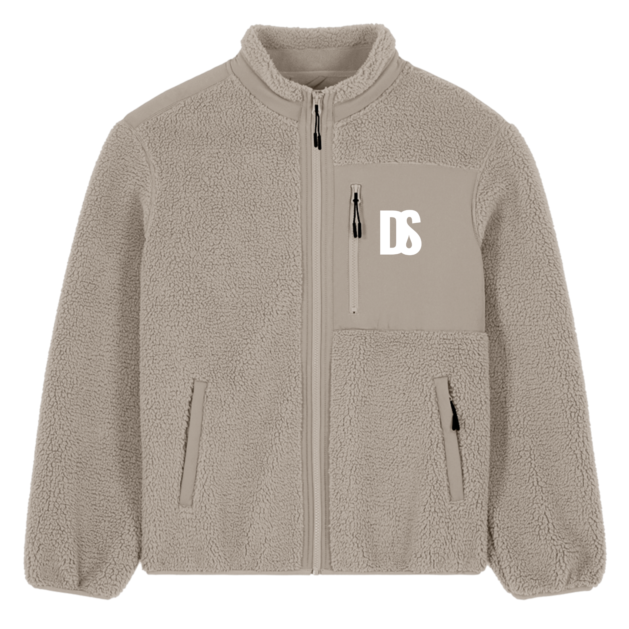 DS Initials Sherpa Fleece Jacket | 4 Colours | Relaxed Fit