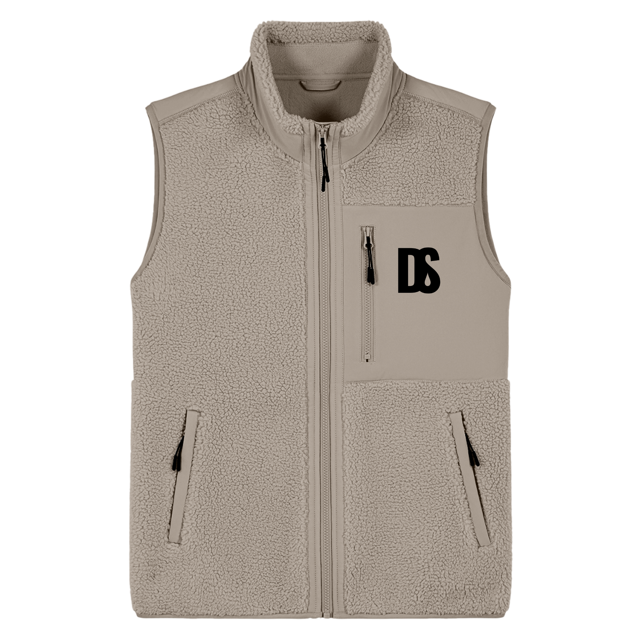DS Initials Sherpa Fleece Gilet | 3 Colours | Relaxed Fit