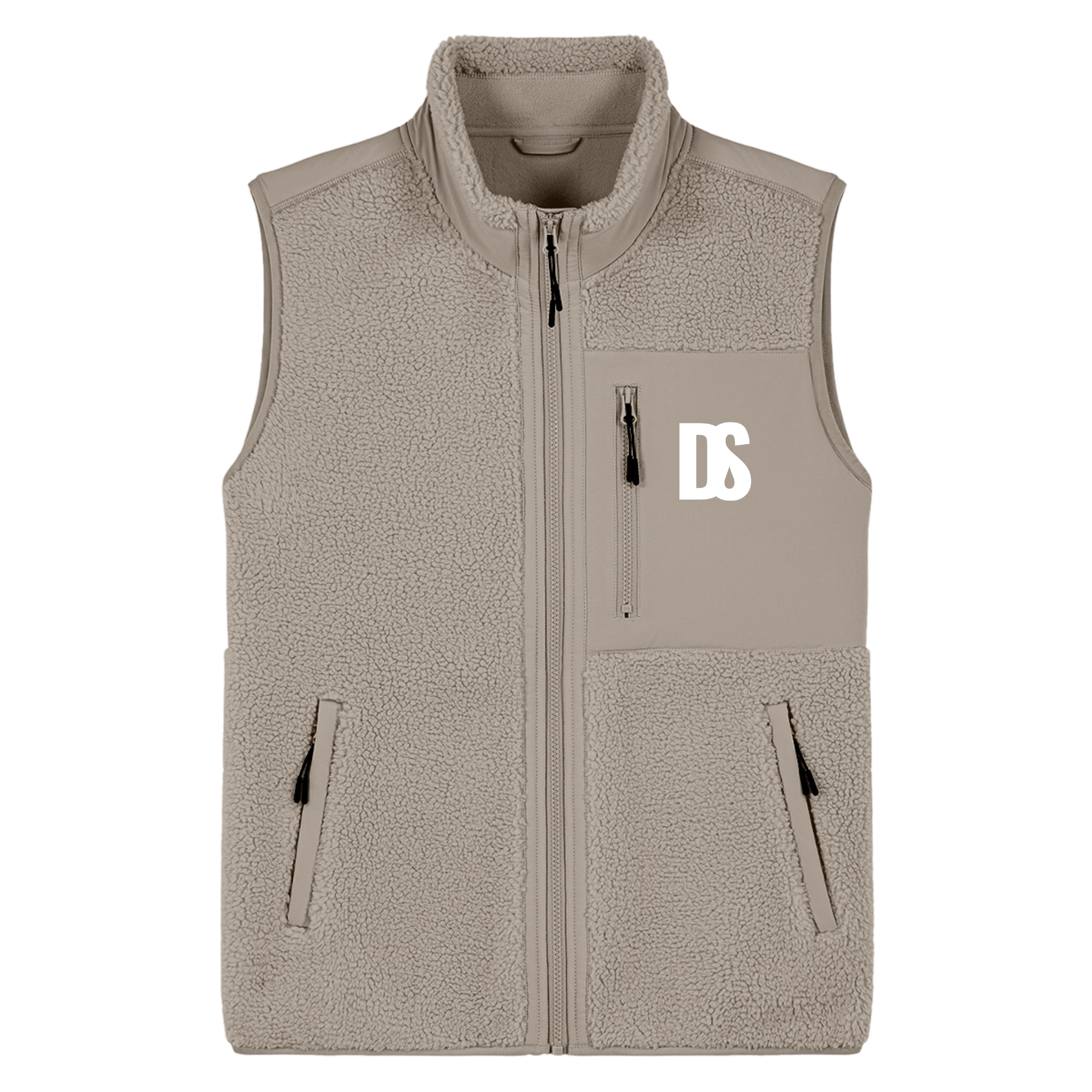 DS Initials Sherpa Fleece Gilet | 4 Colours | Relaxed Fit