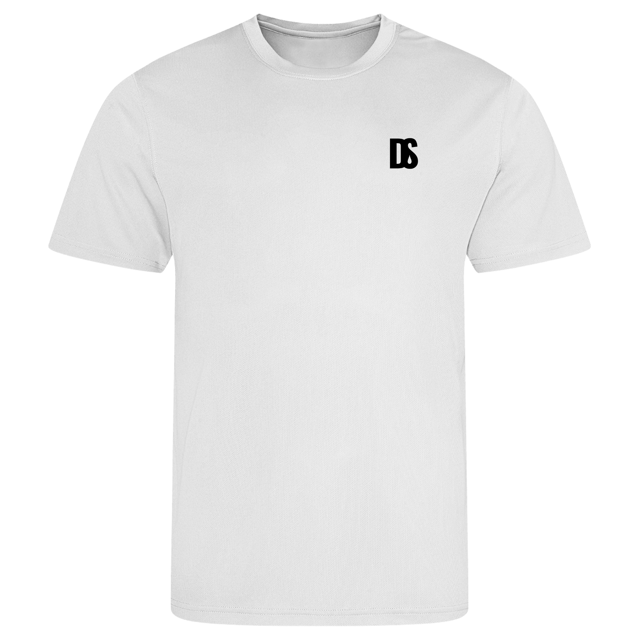 DS Initials Sports T-Shirt | Relaxed Fit | 4 Colours | Light Weight | Black Design