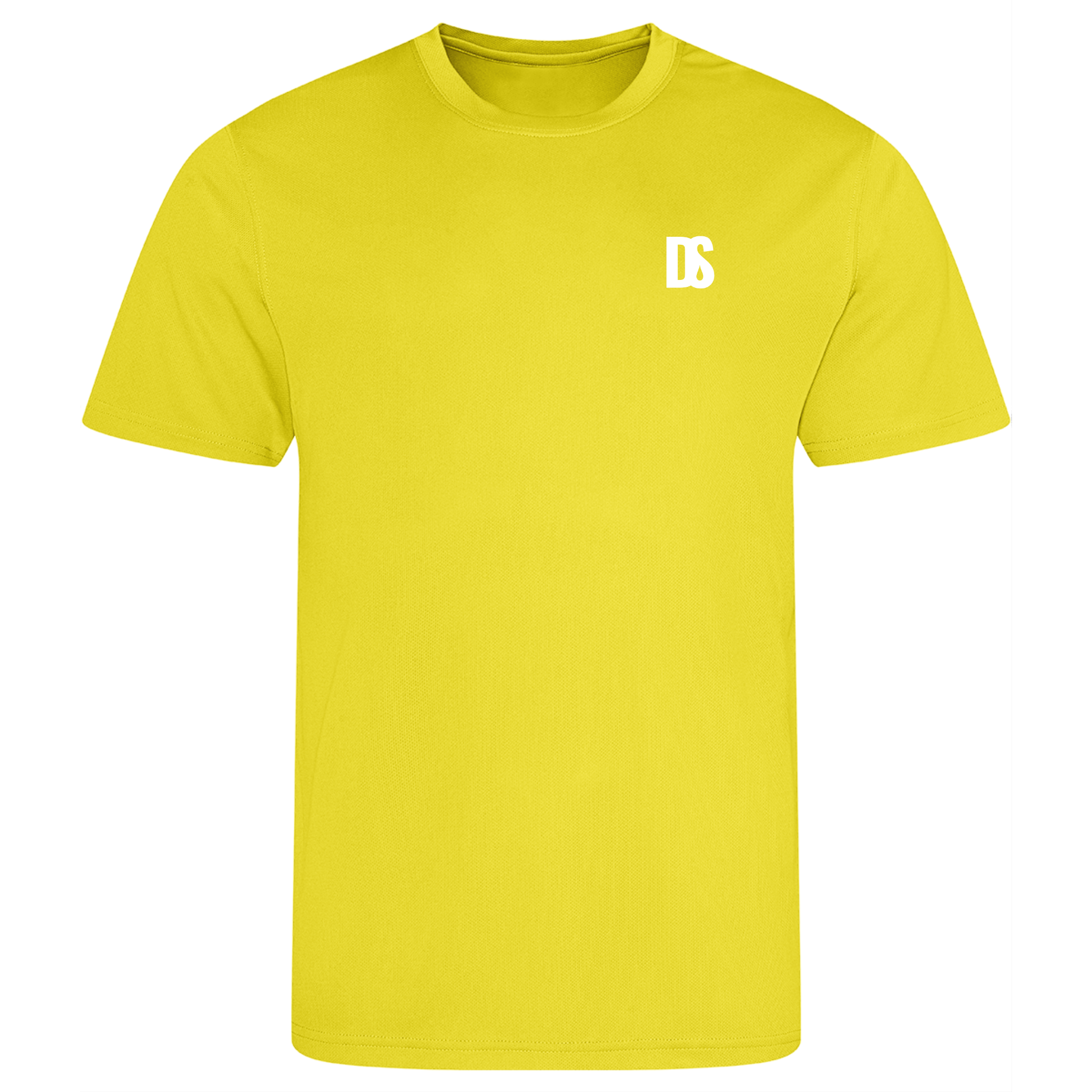 DS Initials Sports T-Shirt | Relaxed Fit | 14 Colours | Light Weight | White Design