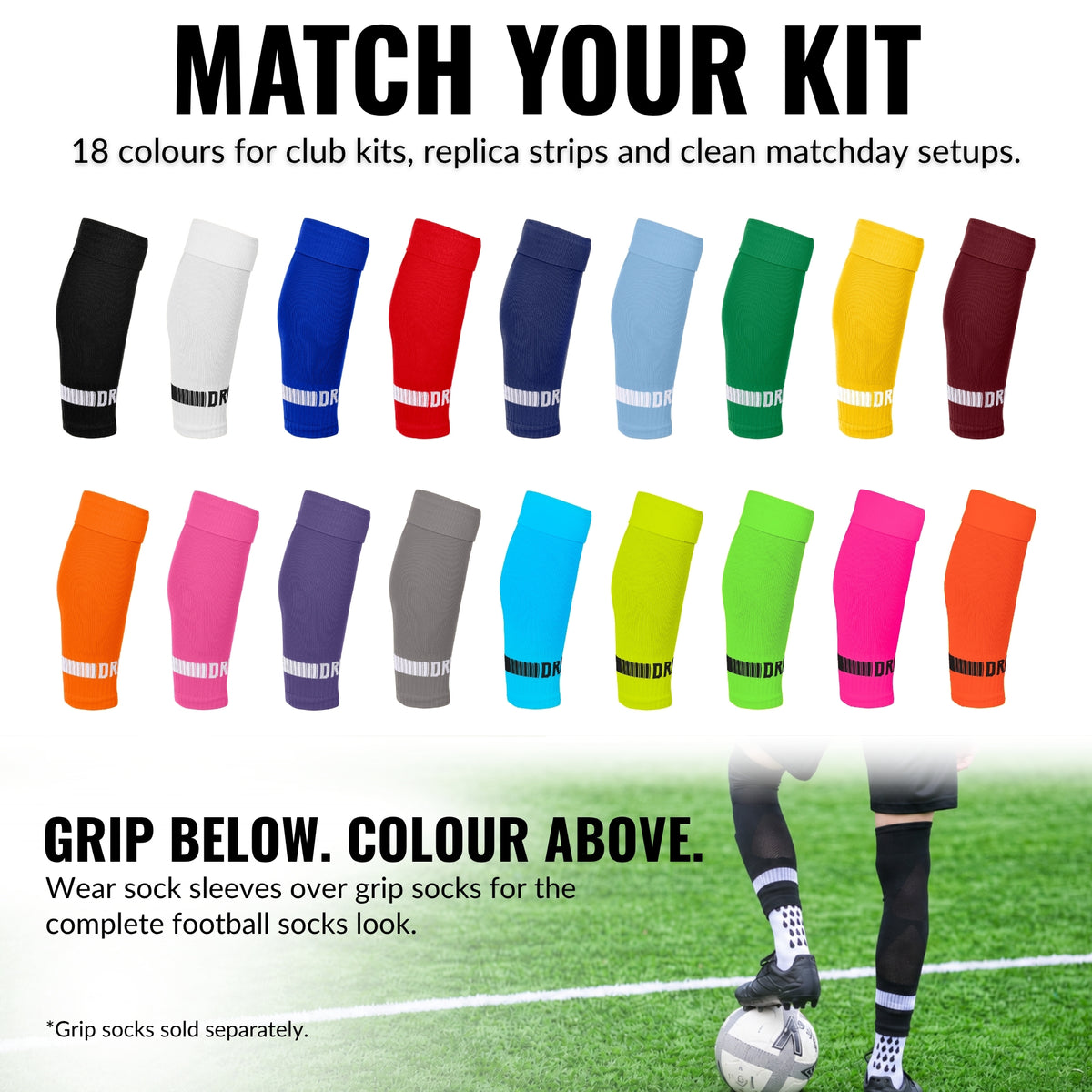 Sock Sleeves | 18 Colours | 3 Sizes