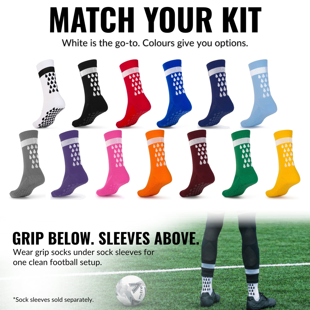 Grip Socks | 13 colours | 6 Sizes