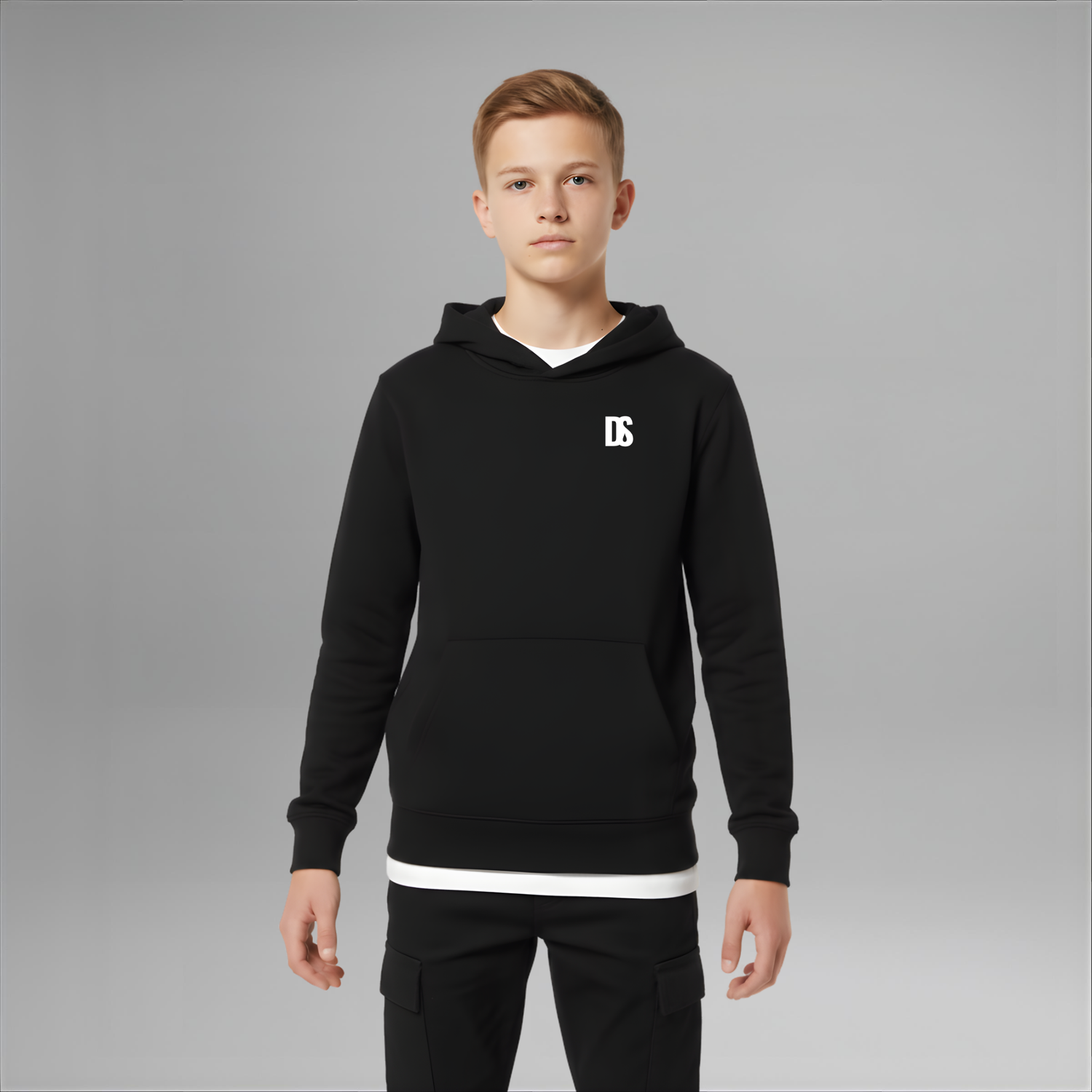 Kids DS Initials Hoodie | 6 Colours | Regular Fit | Midweight