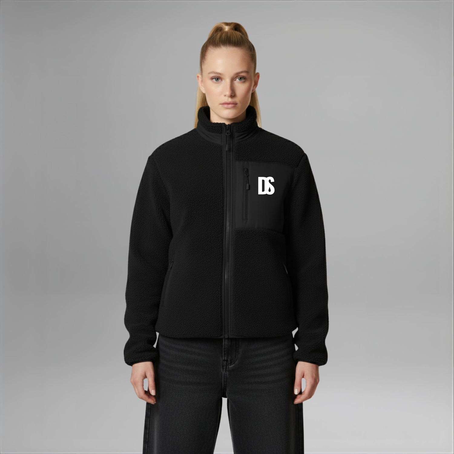 DS Initials Sherpa Fleece Jacket | 4 Colours | Relaxed Fit