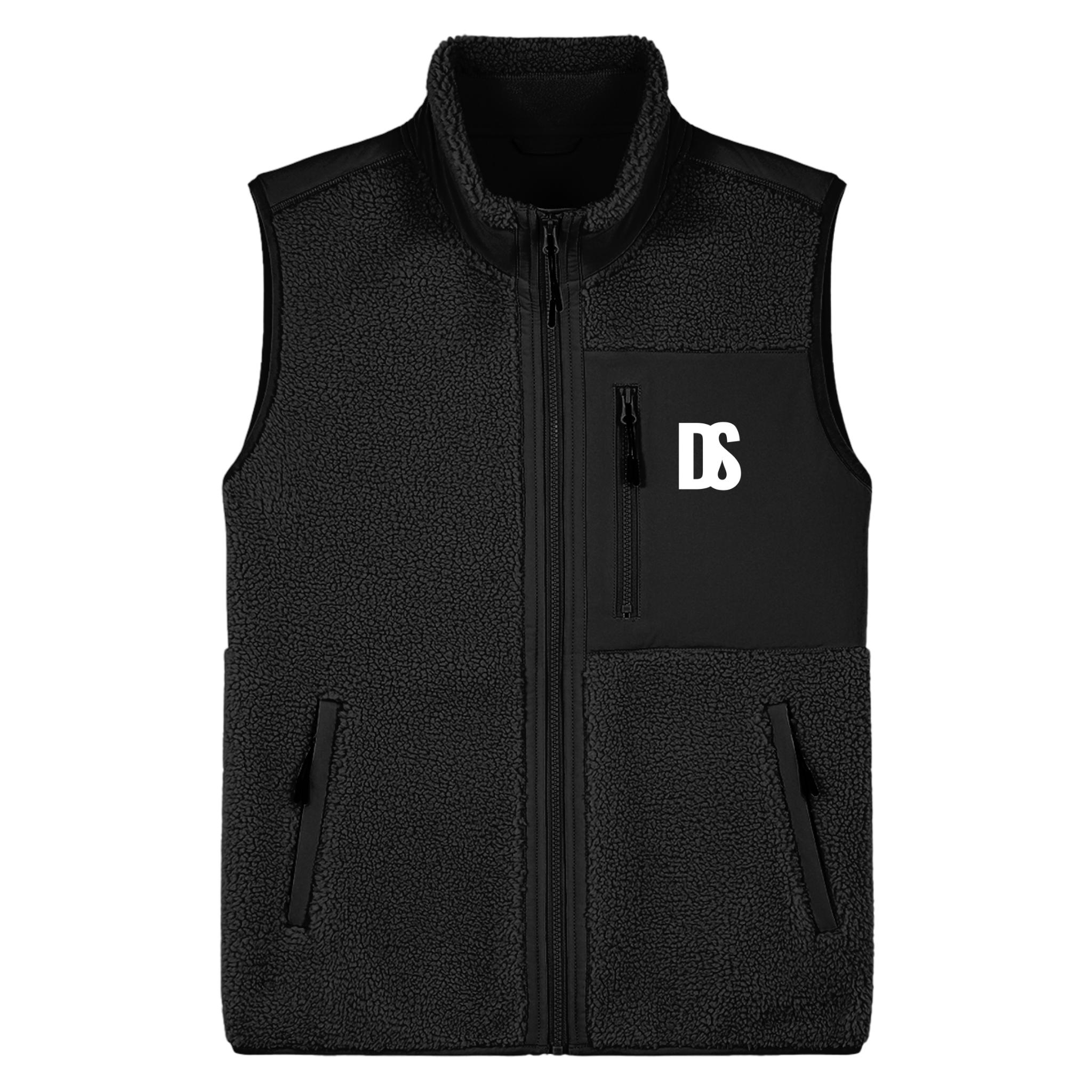 DS Initials Sherpa Fleece Gilet | 4 Colours | Relaxed Fit
