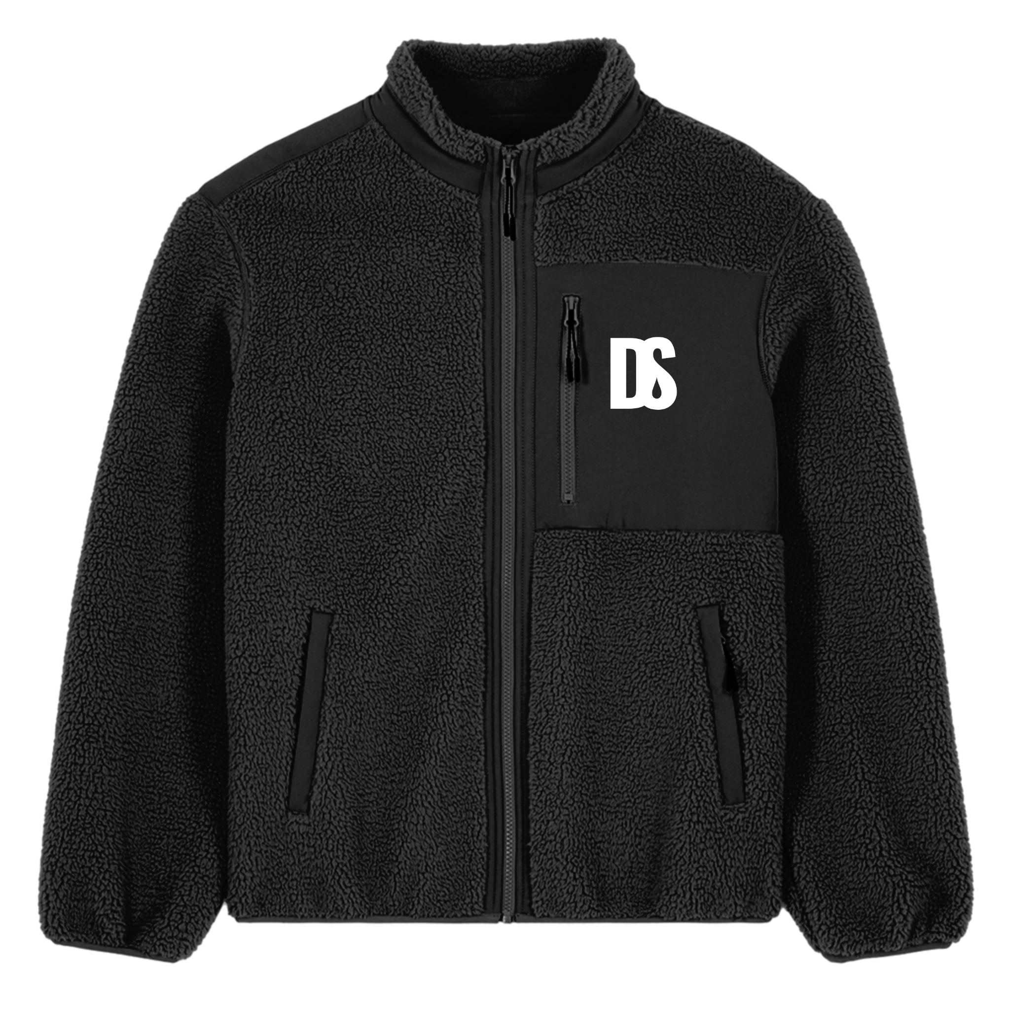 DS Initials Sherpa Fleece Jacket | 4 Colours | Relaxed Fit