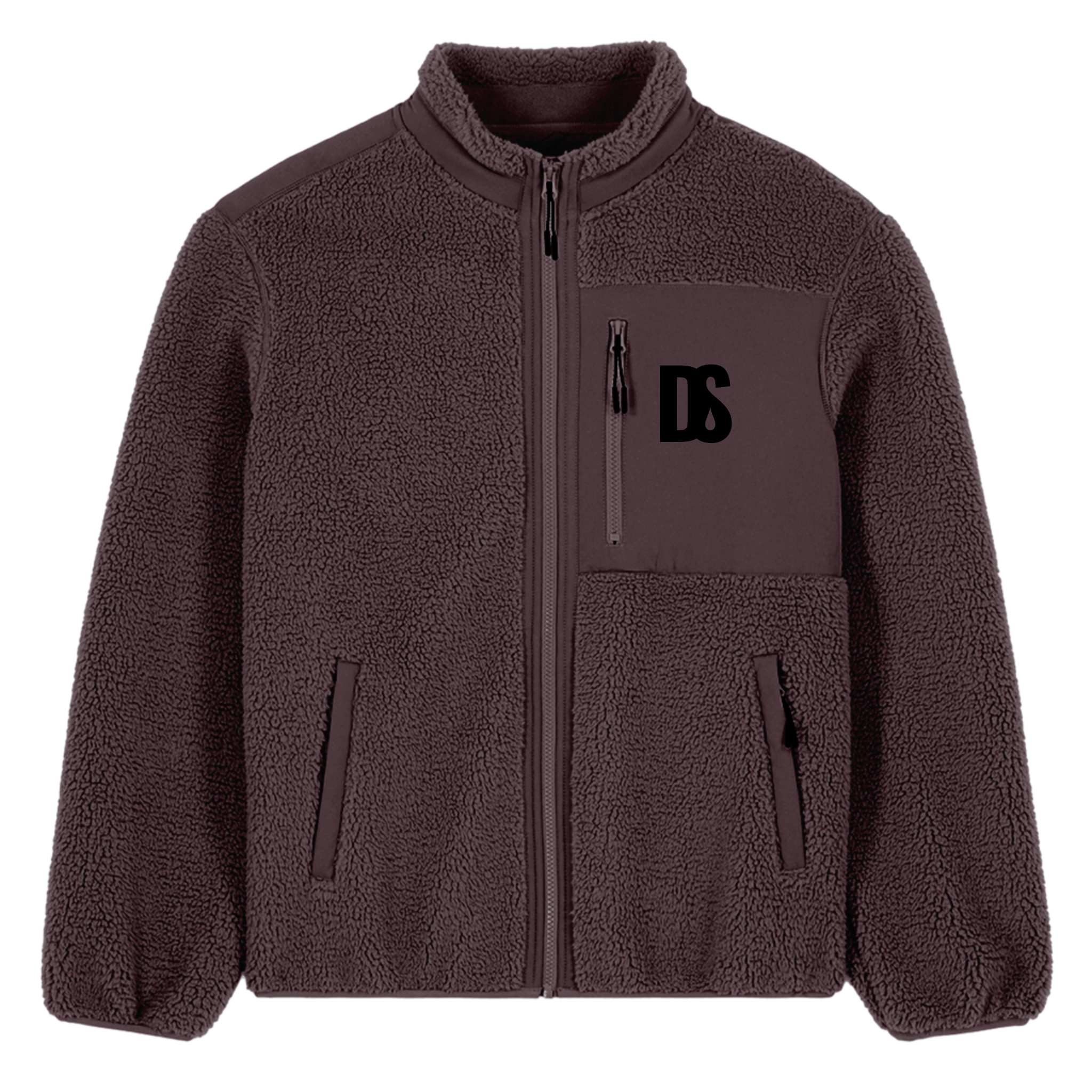 DS Initials Sherpa Fleece Jacket | 3 Colours | Relaxed Fit