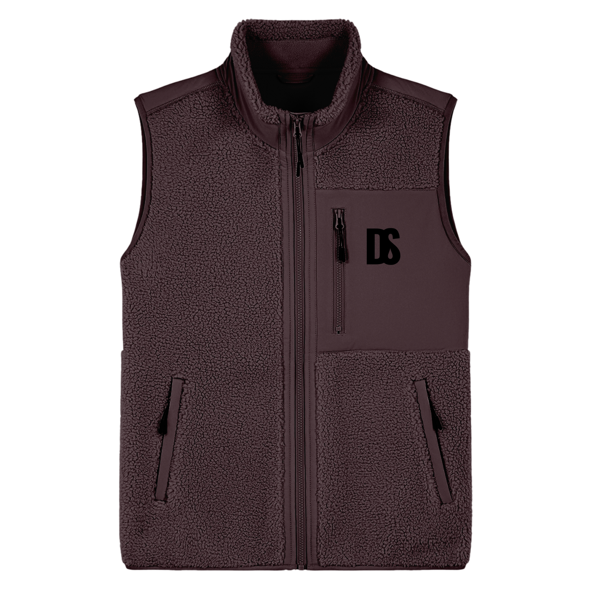 DS Initials Sherpa Fleece Gilet | 3 Colours | Relaxed Fit