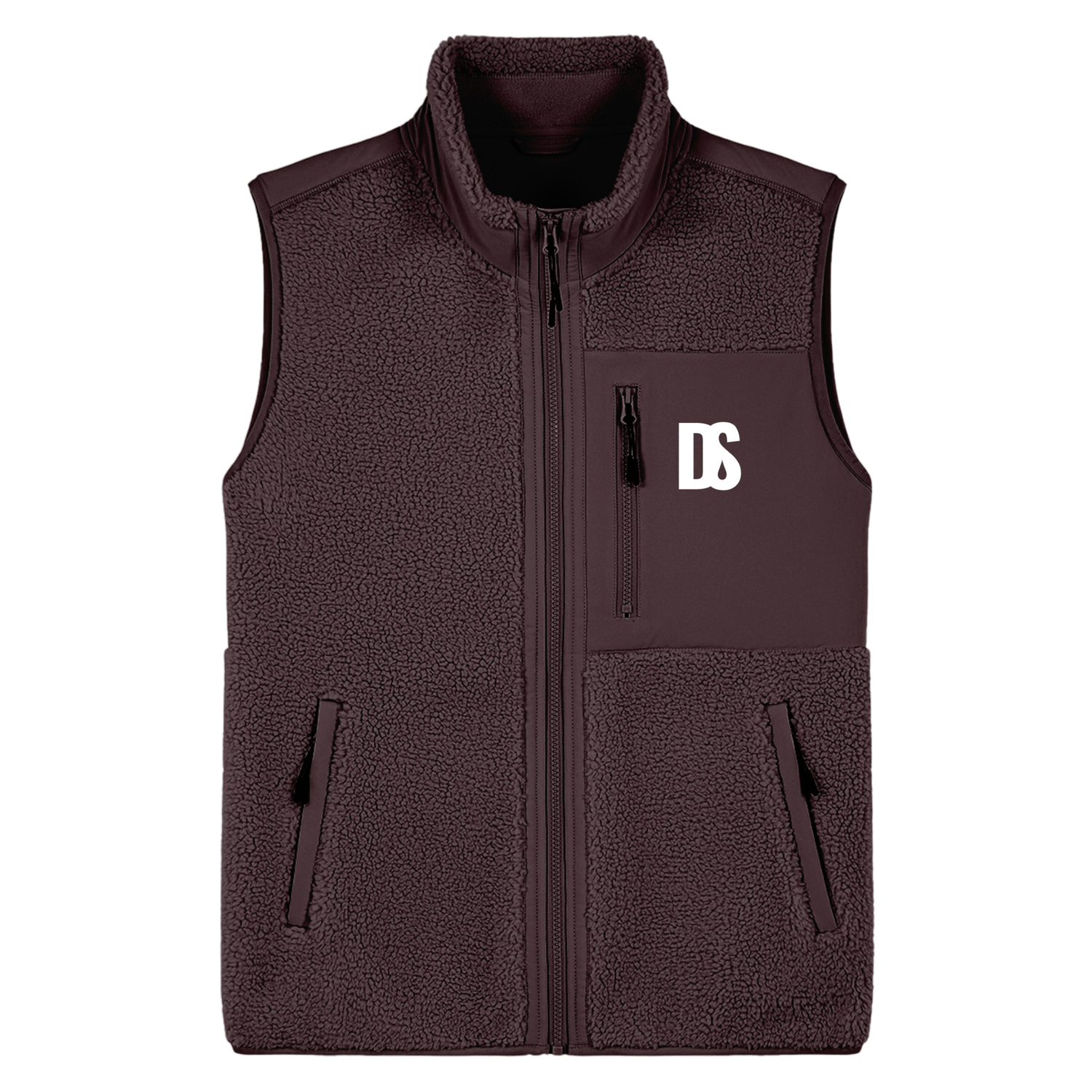 DS Initials Sherpa Fleece Gilet | 4 Colours | Relaxed Fit