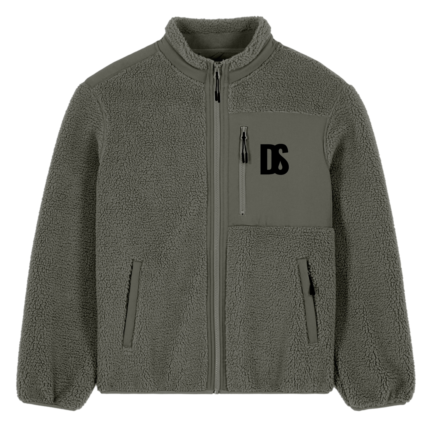 DS Initials Sherpa Fleece Jacket | 3 Colours | Relaxed Fit