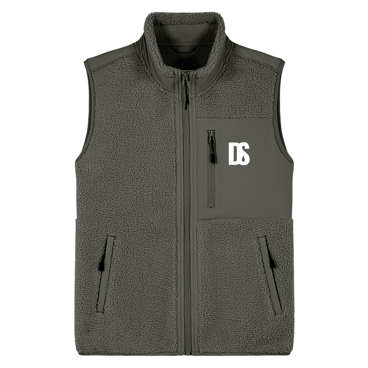 DS Initials Sherpa Fleece Gilet | 4 Colours | Relaxed Fit