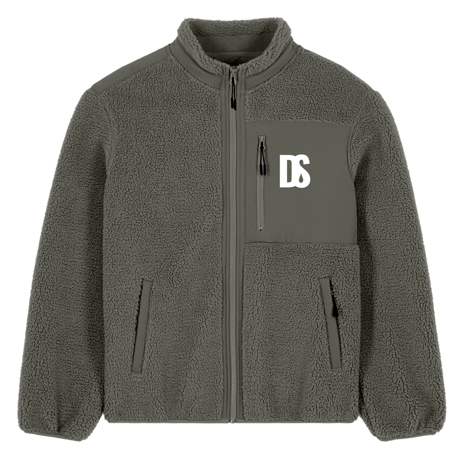 DS Initials Sherpa Fleece Jacket | 4 Colours | Relaxed Fit