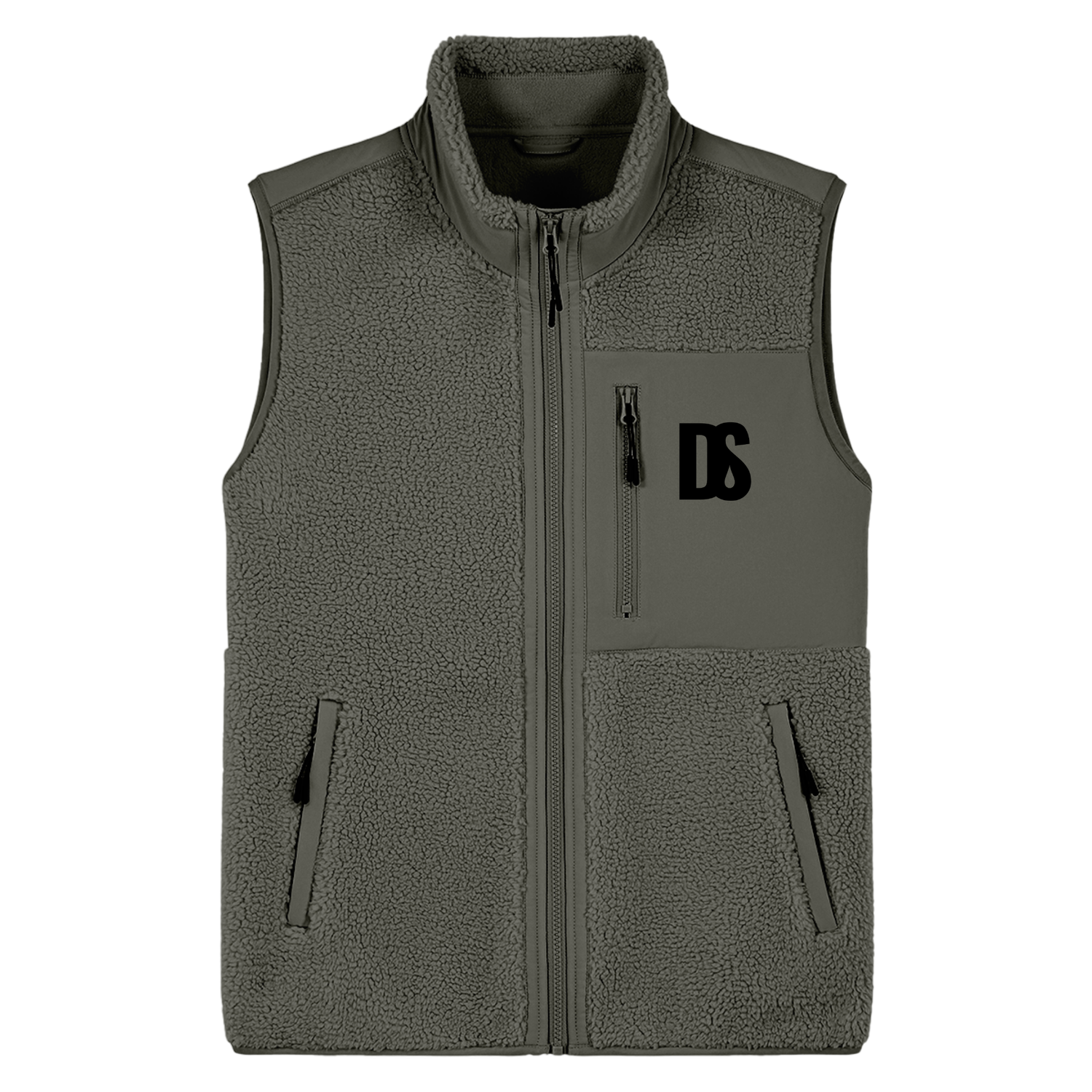 DS Initials Sherpa Fleece Gilet | 3 Colours | Relaxed Fit