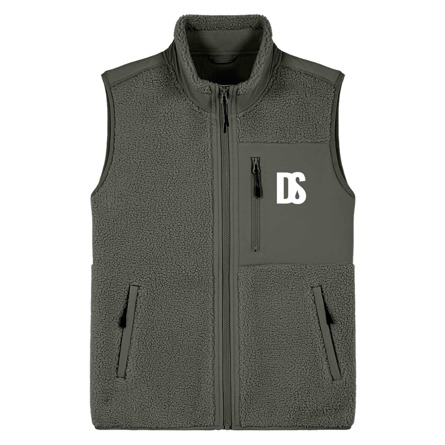 DS Initials Sherpa Fleece Gilet | 4 Colours | Relaxed Fit