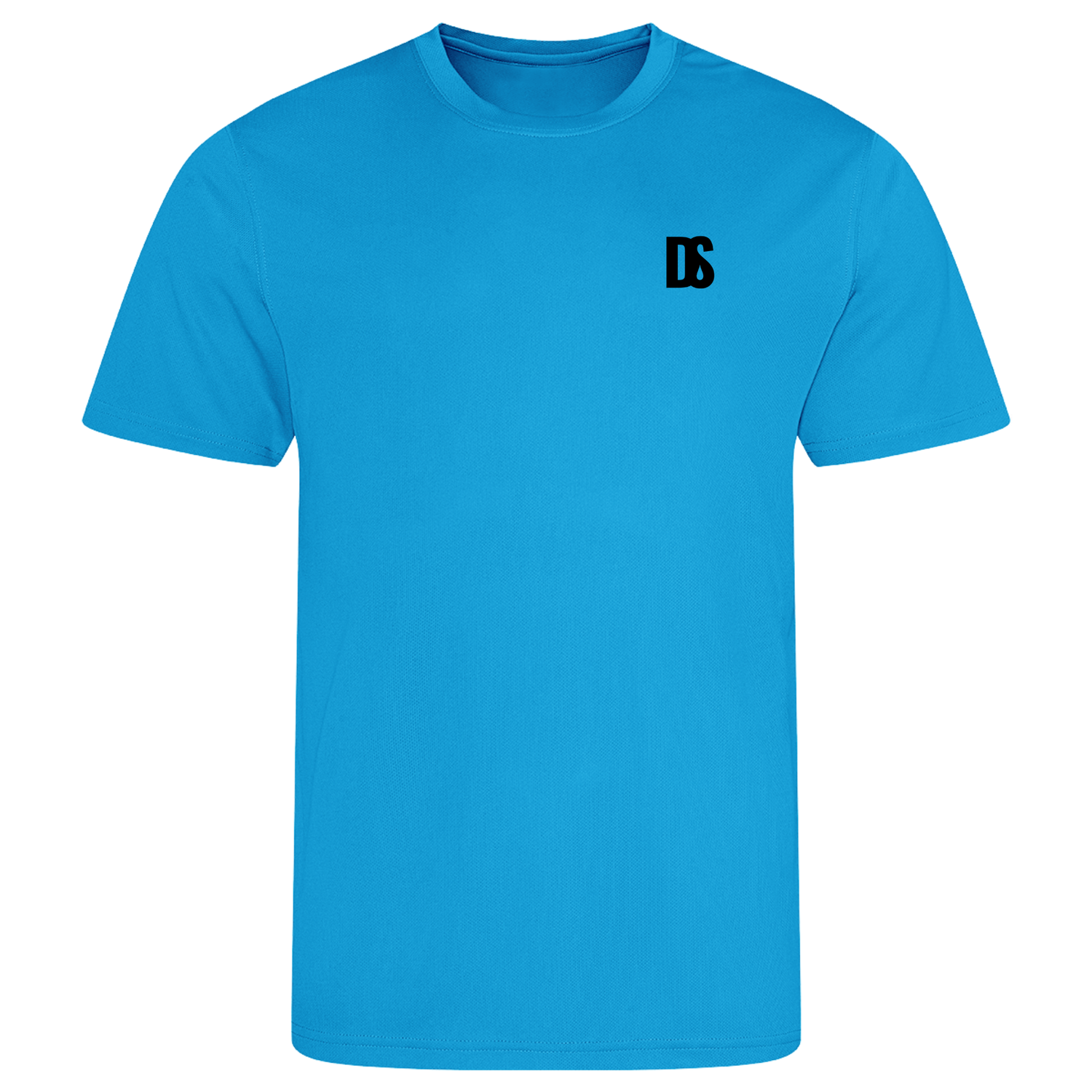 DS Initials Sports T-Shirt | Relaxed Fit | 4 Colours | Light Weight | Black Design