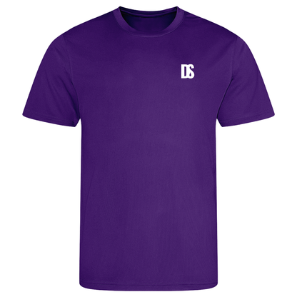 DS Initials Sports T-Shirt | Kids | Regular Fit | 14 Colours | White Design