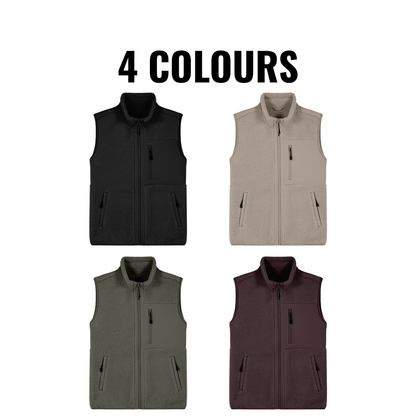 DS Initials Sherpa Fleece Gilet | 4 Colours | Relaxed Fit