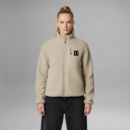 DS Initials Sherpa Fleece Jacket | 3 Colours | Relaxed Fit
