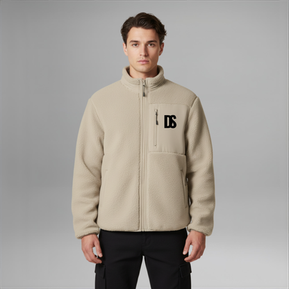 DS Initials Sherpa Fleece Jacket | 3 Colours | Relaxed Fit