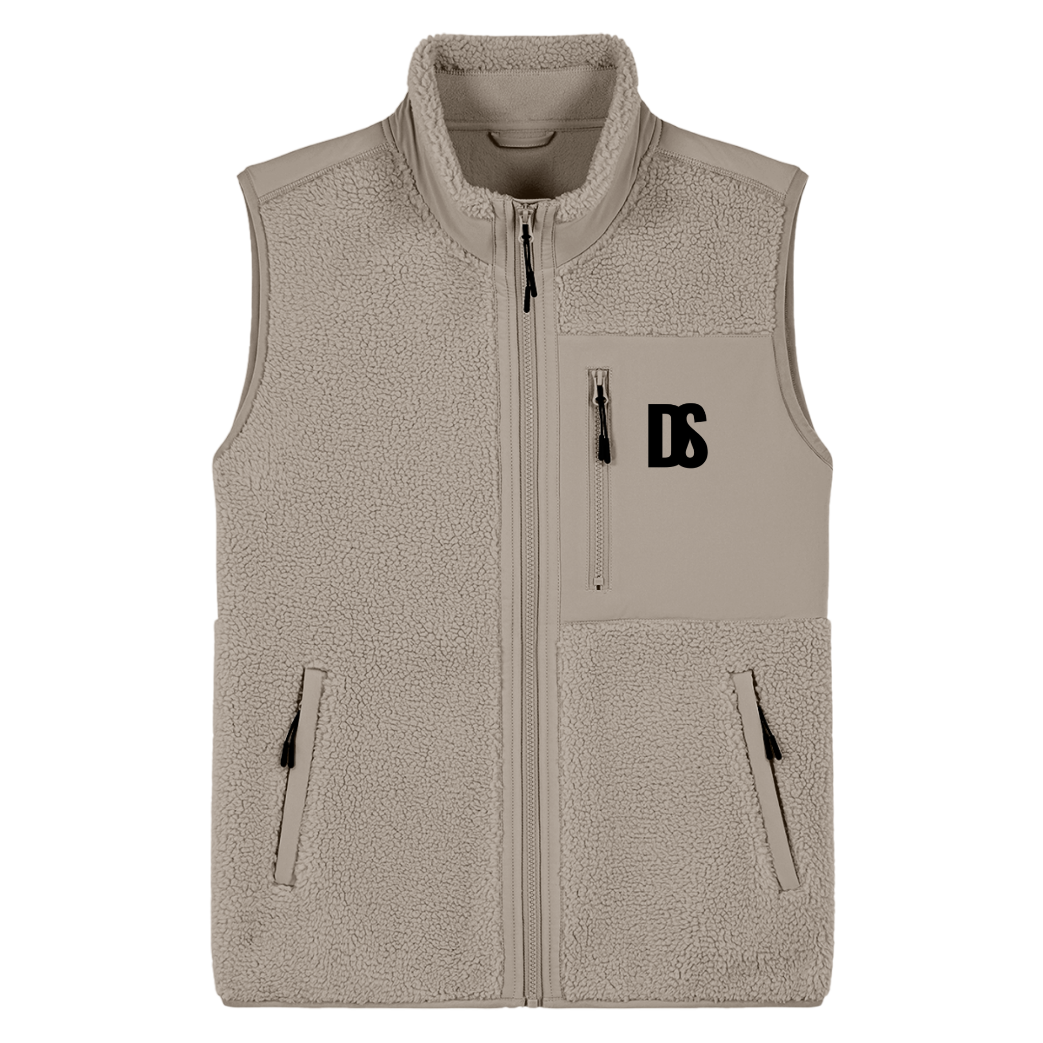 DS Initials Sherpa Fleece Gilet | 3 Colours | Relaxed Fit