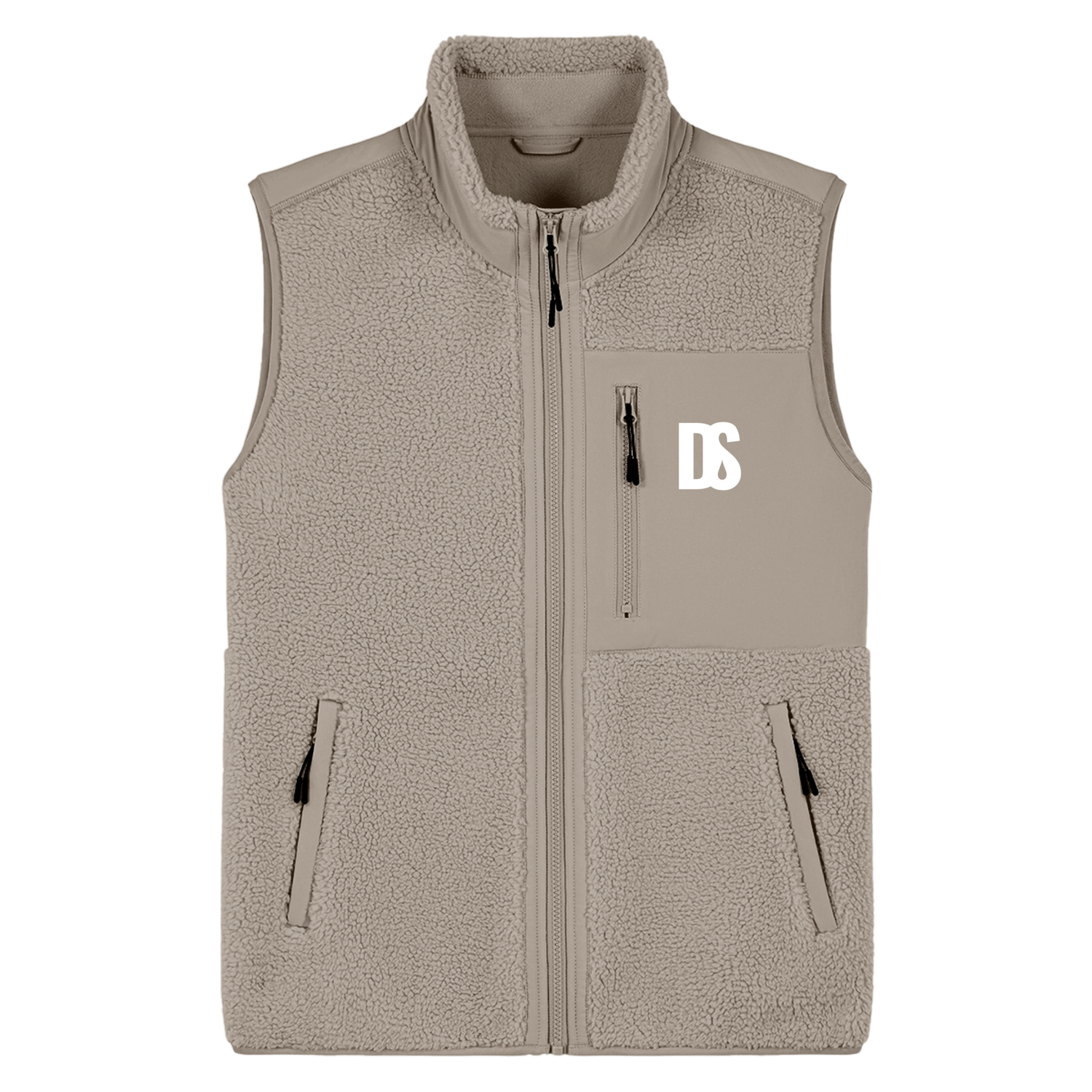 DS Initials Sherpa Fleece Gilet | 4 Colours | Relaxed Fit