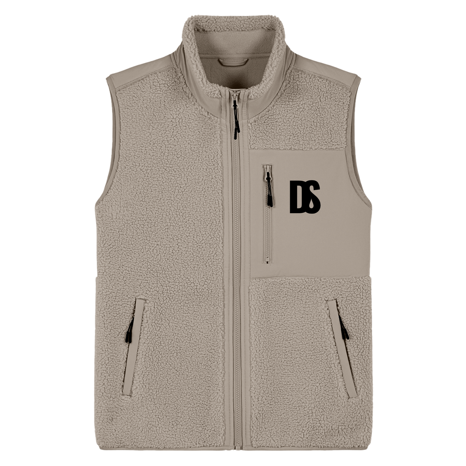 DS Initials Sherpa Fleece Gilet | 3 Colours | Relaxed Fit