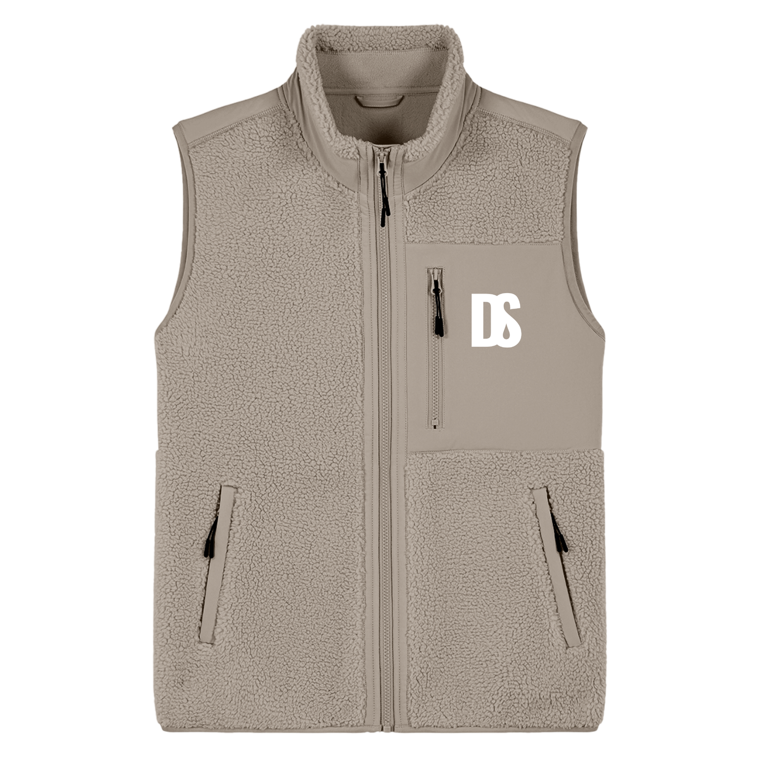 DS Initials Sherpa Fleece Gilet | 4 Colours | Relaxed Fit