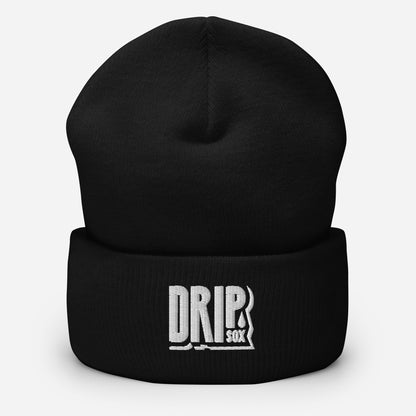 DRIPsox® Cuffed Beanie | Unisex | One Size | Multiple Colours | Regular Fit | White Logo | Embroidered