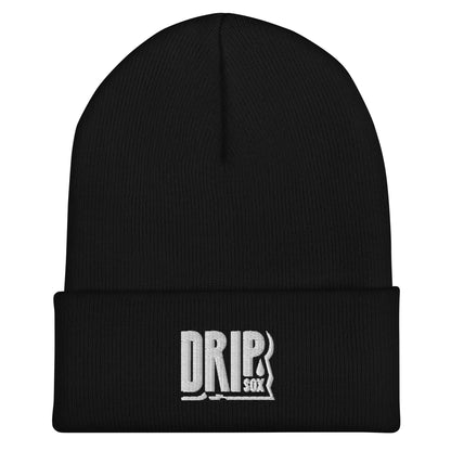 DRIPsox® Cuffed Beanie | Unisex | One Size | Multiple Colours | Regular Fit | White Logo | Embroidered