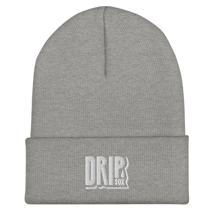 DRIPsox® Cuffed Beanie | Unisex | One Size | Multiple Colours | Regular Fit | White Logo | Embroidered