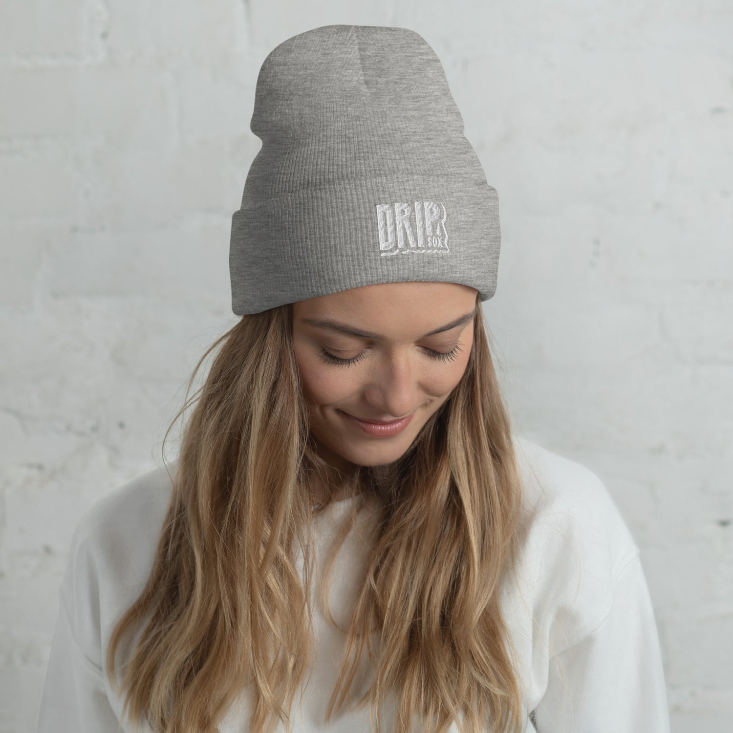 DRIPsox® Cuffed Beanie | Unisex | One Size | Multiple Colours | Regular Fit | White Logo | Embroidered